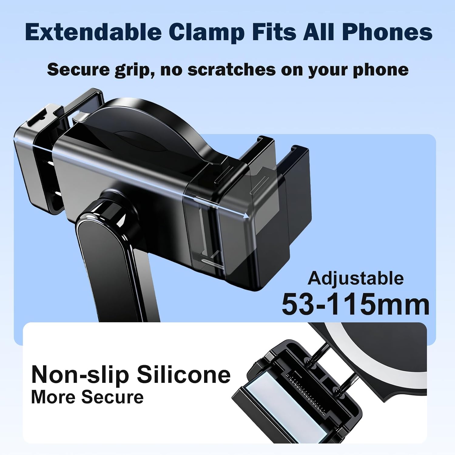 Neck Phone Mount, Magnetic Hands Free POV Phone Holder with Stabilizer Shoulder Strap, 4-Axis Lock Anti-Shake Wearable Phones Bracket 360° Rotation for Cycling Fishing Vlog Travel Recording