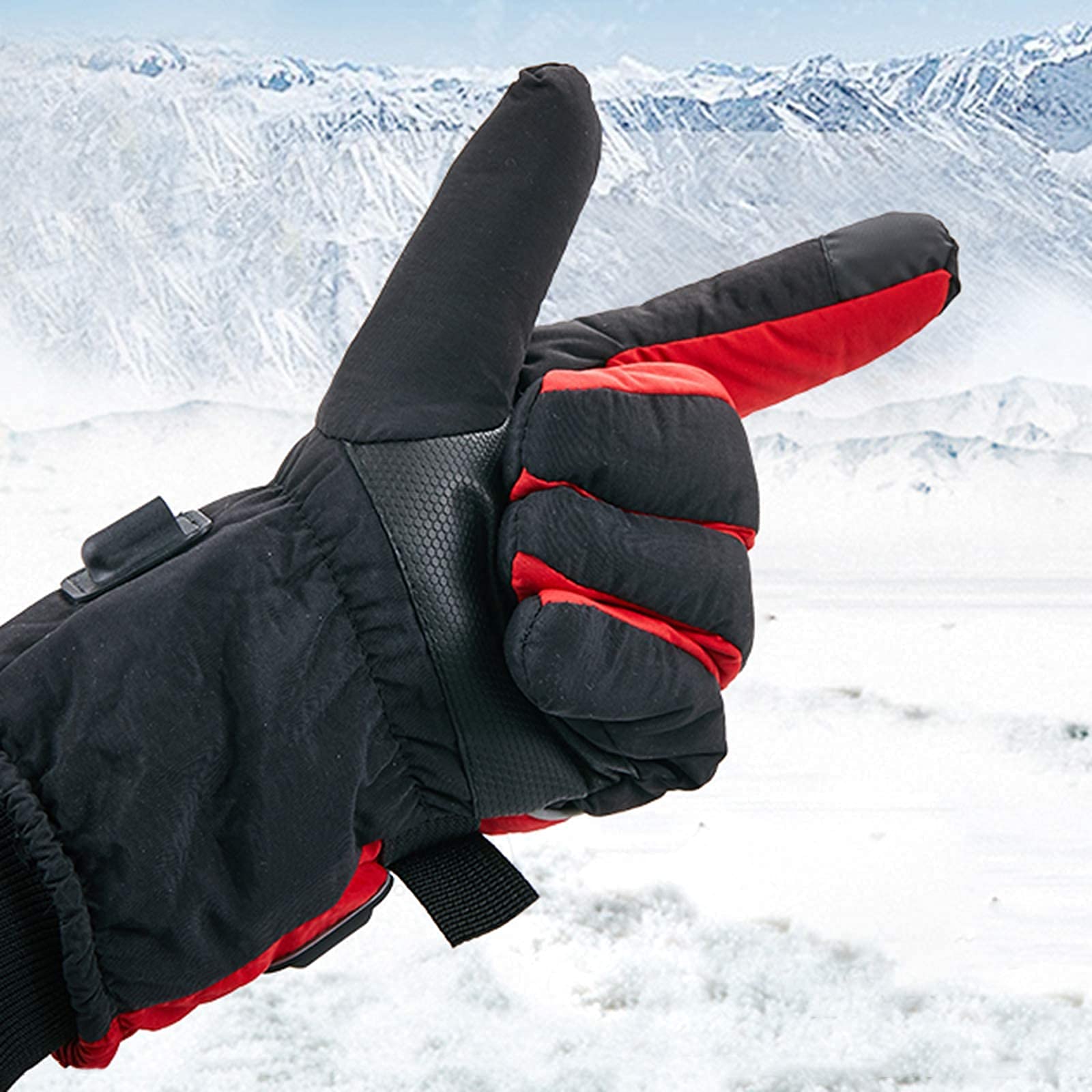 Guantes térmicos eléctricos con batería para Hombres, Mujeres, 3 configuraciones de calefacción, Guantes para Pantalla táctil, Impermeables, cálidos, de Invierno, Guantes térmicos