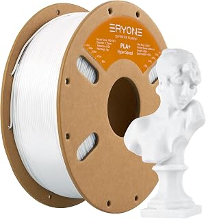 ERYONE High Speed Filament PLA+ 1.75mm +/- 0.03mm, 3D Printing PLA Pro Filament Fit Most FDM Printer, 1kg (2.2LBS) / Spool, White