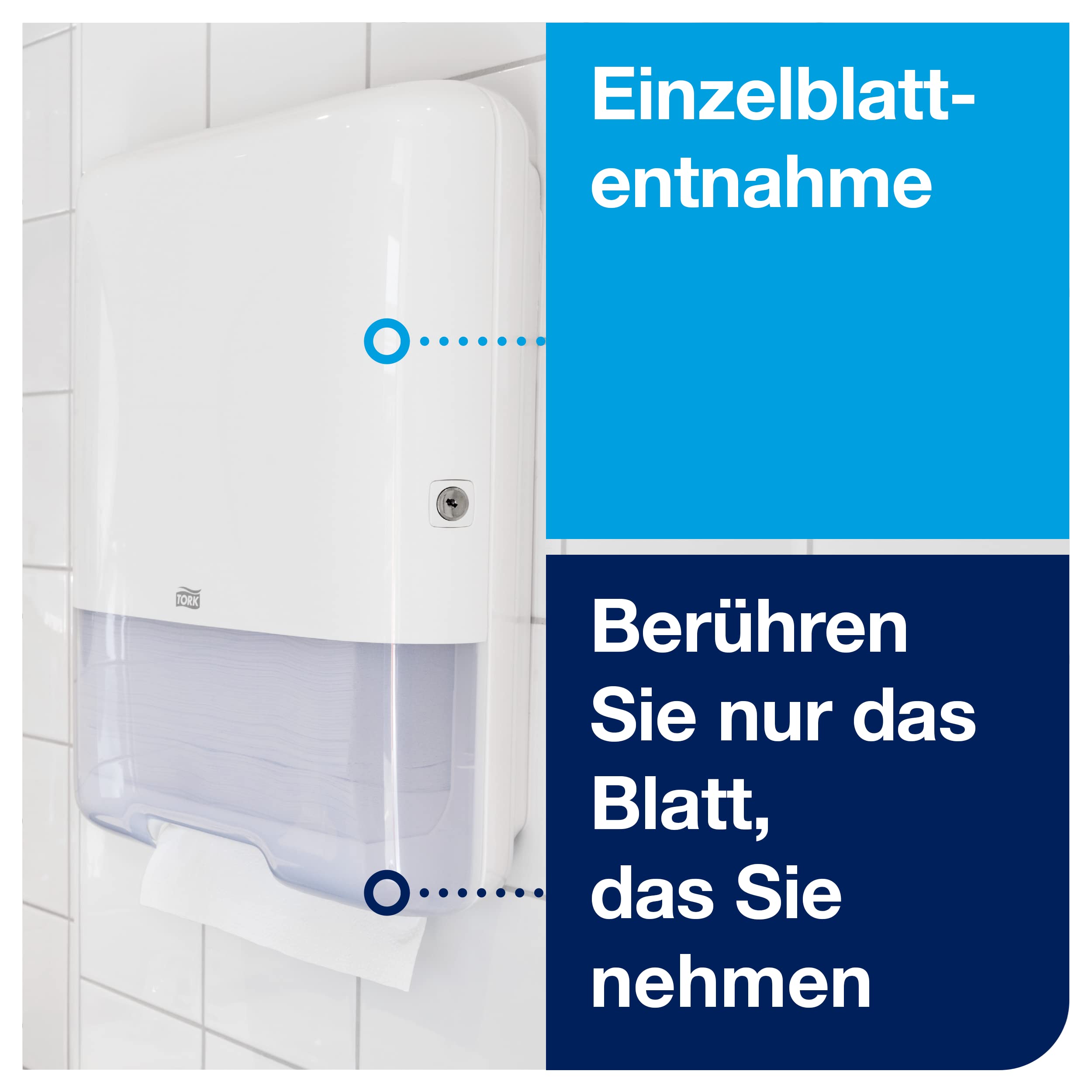 Tork Spender für Zickzack-Handtücher Weiß H3, Elevation Design, 553000