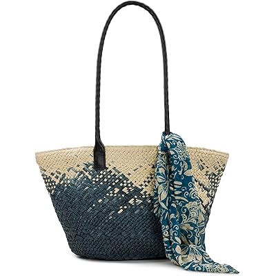 Женская сумка Patricia Nash Calypso Woven Tote W/ Greek Floral Scarf