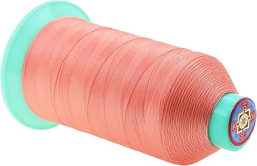 Miniatura 317 de Mandala Crafts Hilos de coser resistentes de nailon consolidado, hilo para tejer jeans de cuero, hilos de tapicería marina al aire libre, Beige