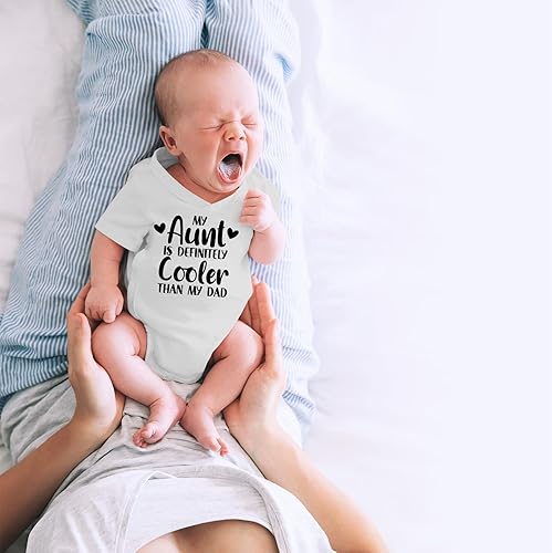 Vista 5 de CBTwear My Aunt Is Cooler Than My Dad - Ropa de bebé - Divertido body para recién nacido para niños y niñas
