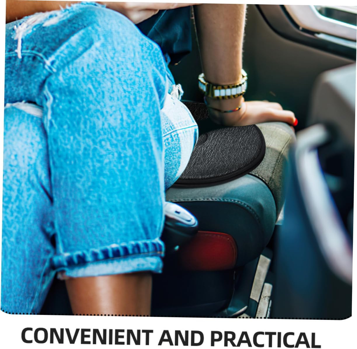 SOLUSTRE Swivel Seat Cushion 2 Pack Rotating Car Seat Padding 360° Comfort Easy Install Perfect for Seniors