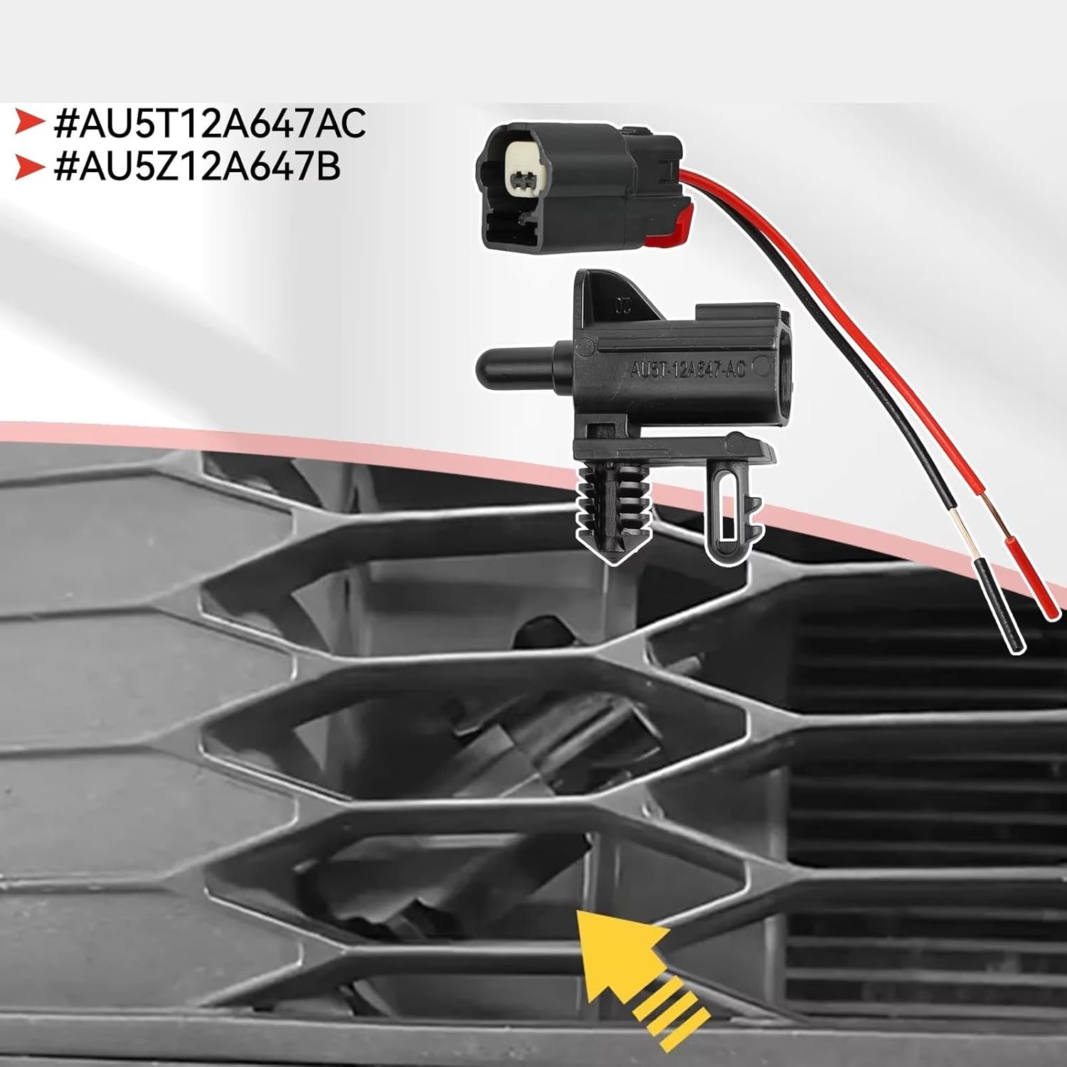 Outside Sensor for Lincoln for Navigator for Aviator for Mkc Ambient Air Temperature Sensor AU5T12A647AC AU5Z12A647B