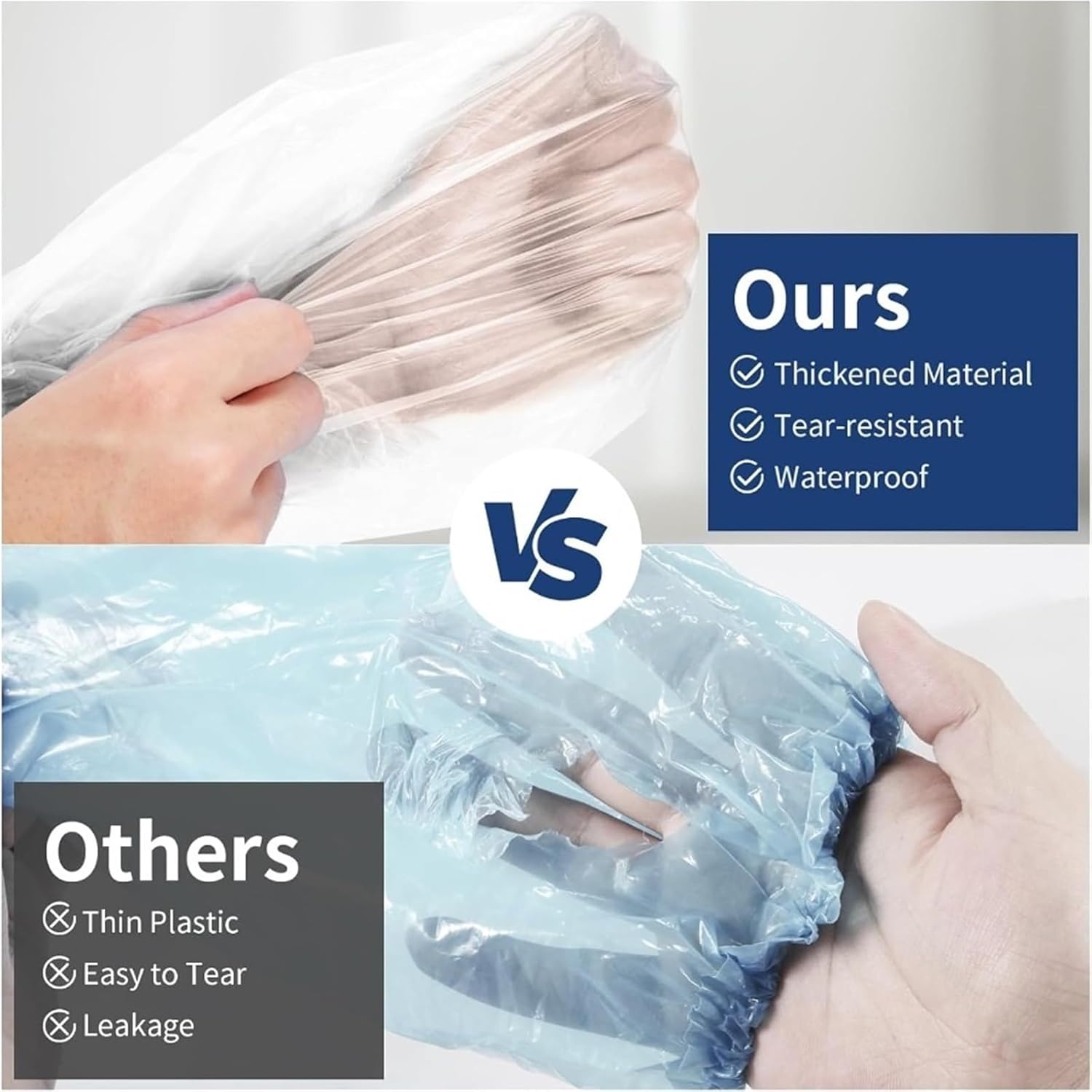 Plastic Disposable Sleeves Arm 200/600/1000pcs Disposable Covers with Elastic Cuff for Industrial Use