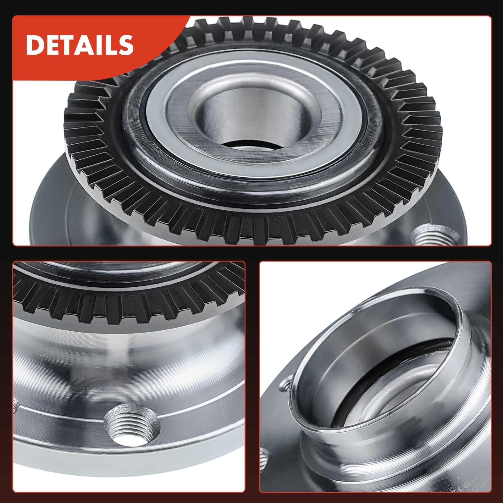 Frankberg Kit de rodamientos de ruedas Trasera Izquierda o derecha Compatible con A4 8E2 B6 B7 8EC 8H7 8HE 2000-2009 A4 Avant 8E5 B6 8ED B7 Exeo 3R2 Sustituir# 8E0598611