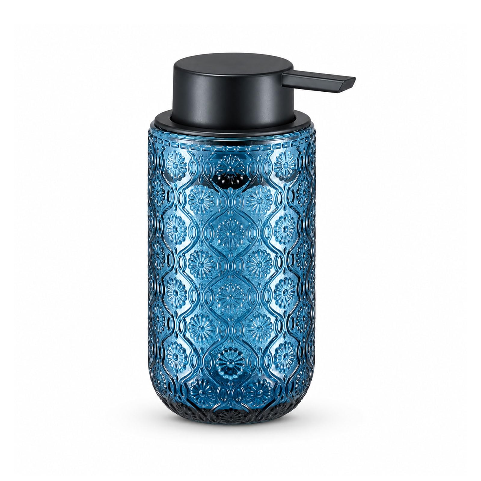 Dixiwuje Blue Glass Foaming Hand Soap Dispenser 400ml With Pump