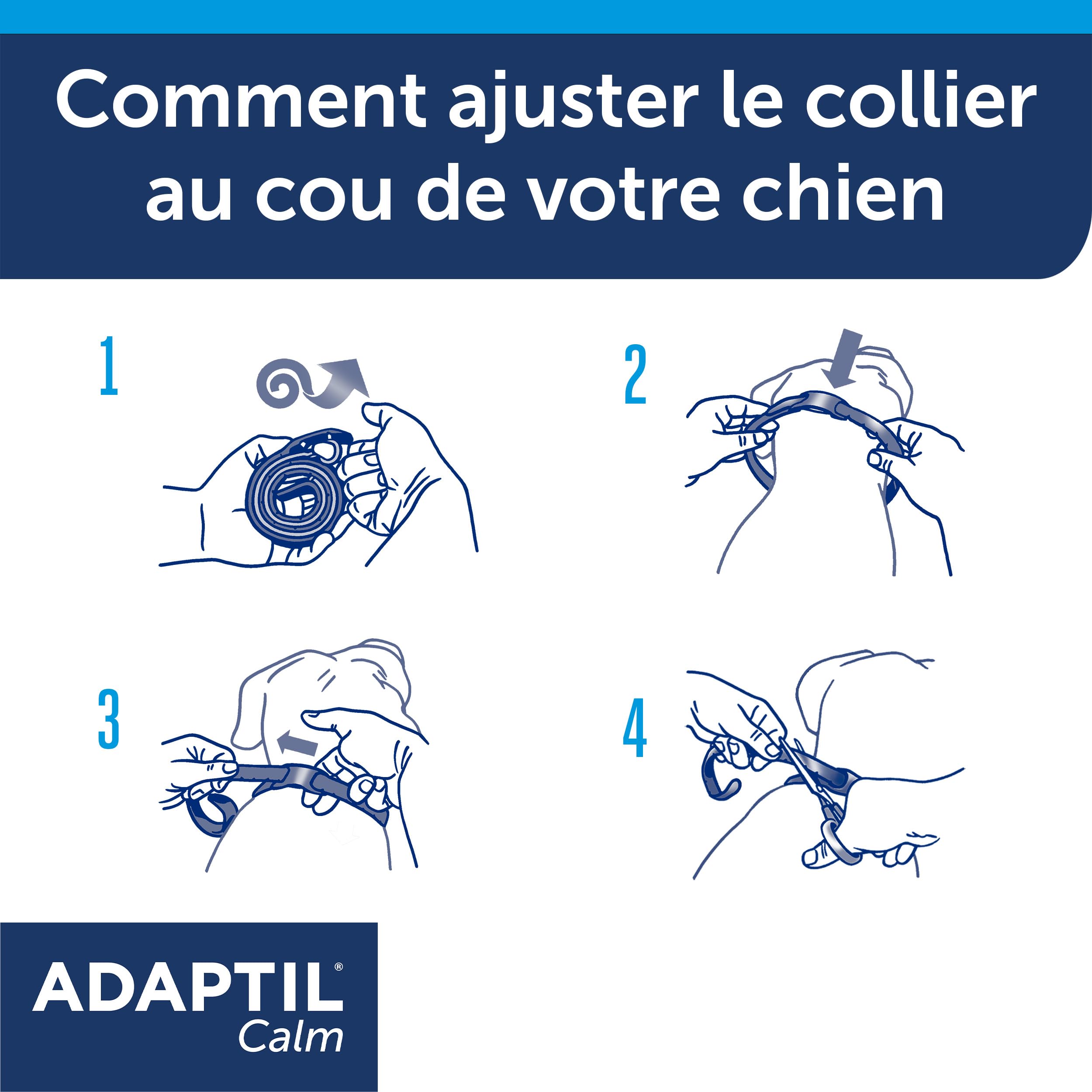 ADAPTIL Calm – Anti-Stress pour Chien – Collier Petits Chiens – Taille S