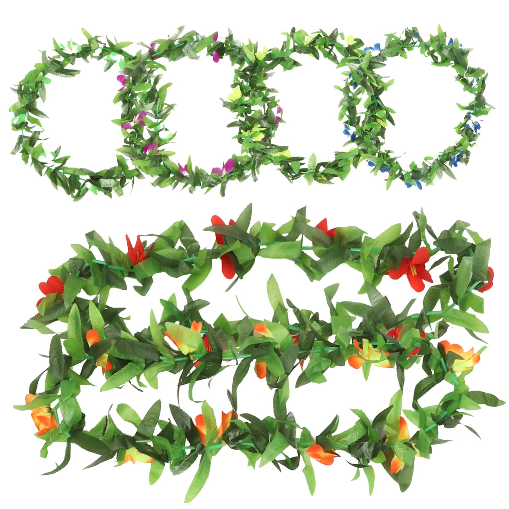 PRETYZOOM 18 STK Hawaiianische Lei Künstliche Blumengirlande hawaiianische Blumenkette blumengirlande künstlich Mottoparty Hawaii hawaiianischer lei für Erwachsene Leis-Ornament