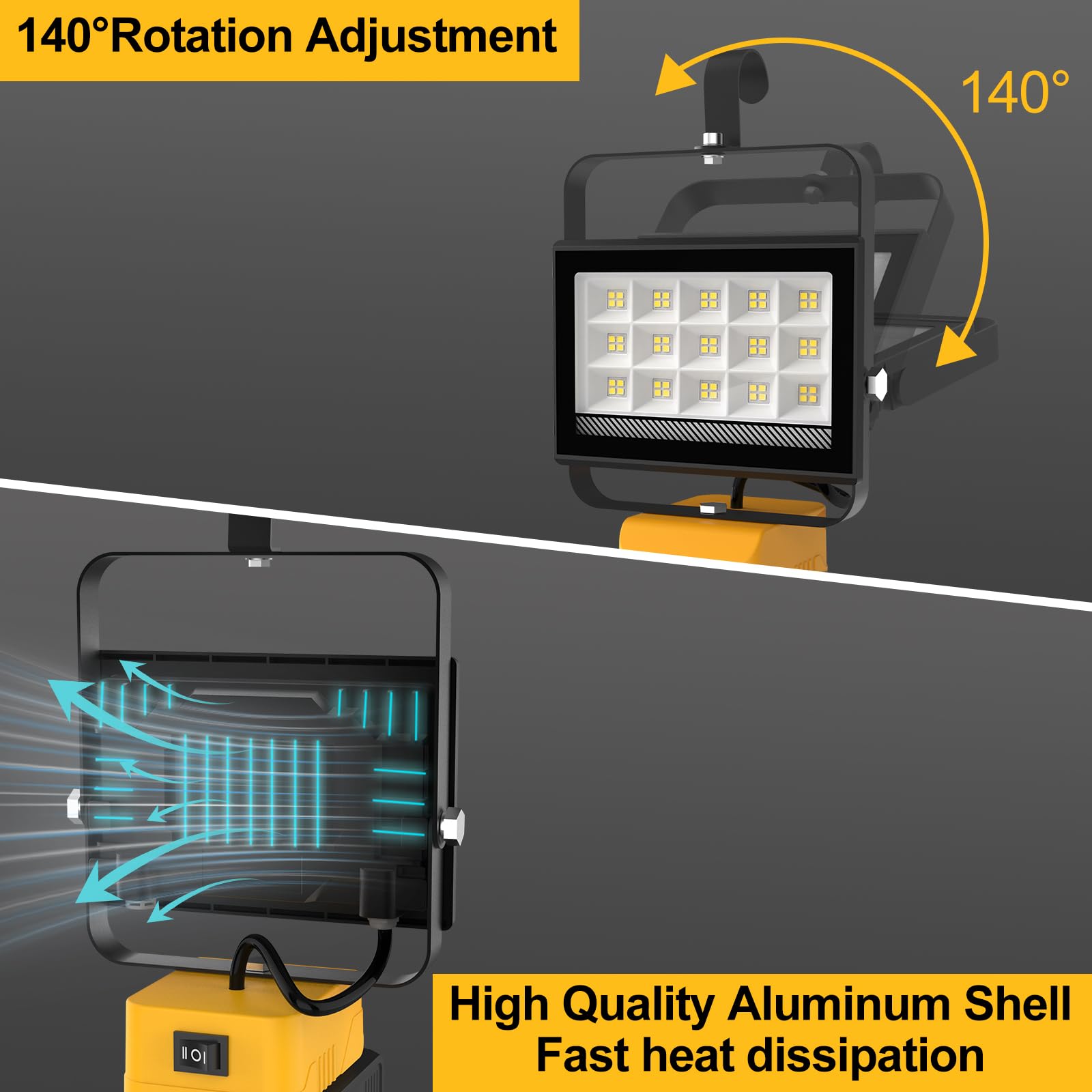 dewalt 18v xr werklamp op statief zonder accu dcl079