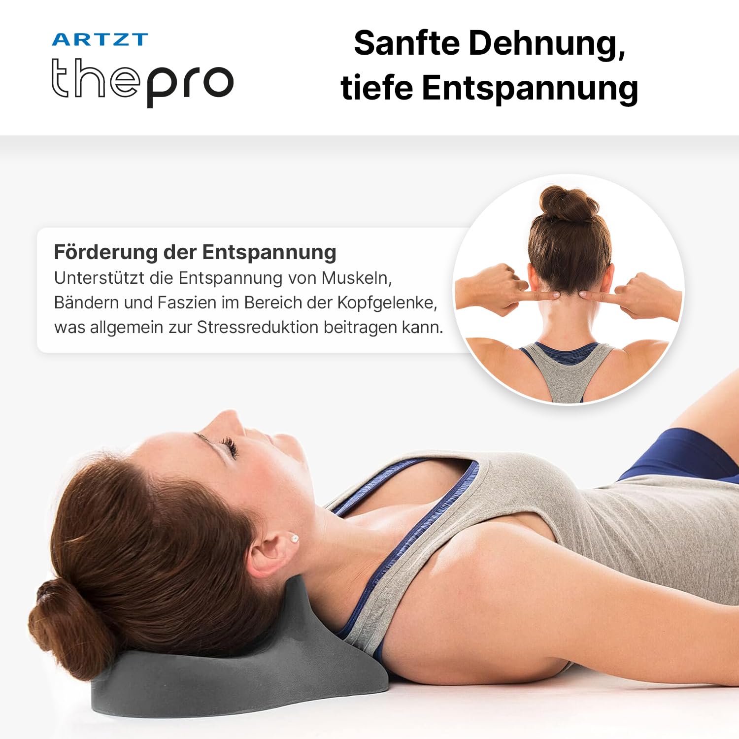 Cranibas Nackenkissen | Orthopädisches Kissen zur Entspannung der Halswirbelsäule | Ergonomisches Kopfkissen gegen Nackenschmerzen | Nackenstützkissen zur Regeneration | Neck Pillow