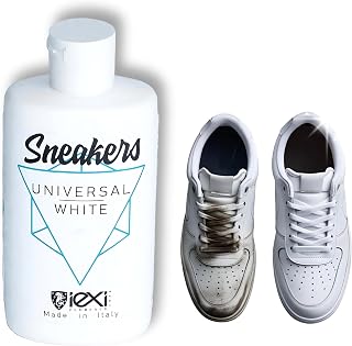 IEXI Zapatillas Universal White Blanco Profesional para Zapatos Blancos Made in Italy - Frasco 200ml - Producto para renovar tus Zapatillas, incluidas las suelas