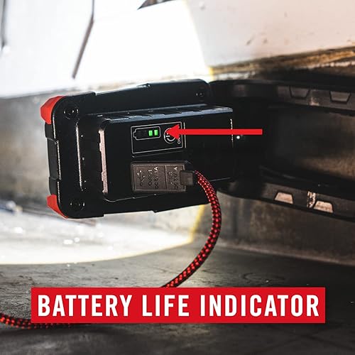 Miniatura 9 de Coast CL20R 1750 lúmenes recargable de doble potencia giratoria LED abrazadera magnética luz con haz de inundación gran angular, negrorojo