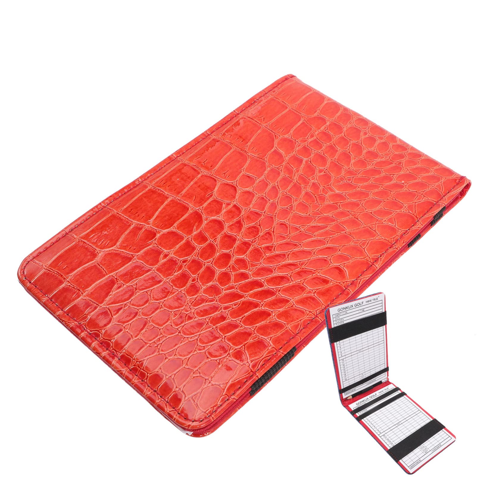 BCOATH Golf Score Tracker Score Recording Notebook for Golf Protective Cover Small Lightweight for Golfers' Scorecards Random