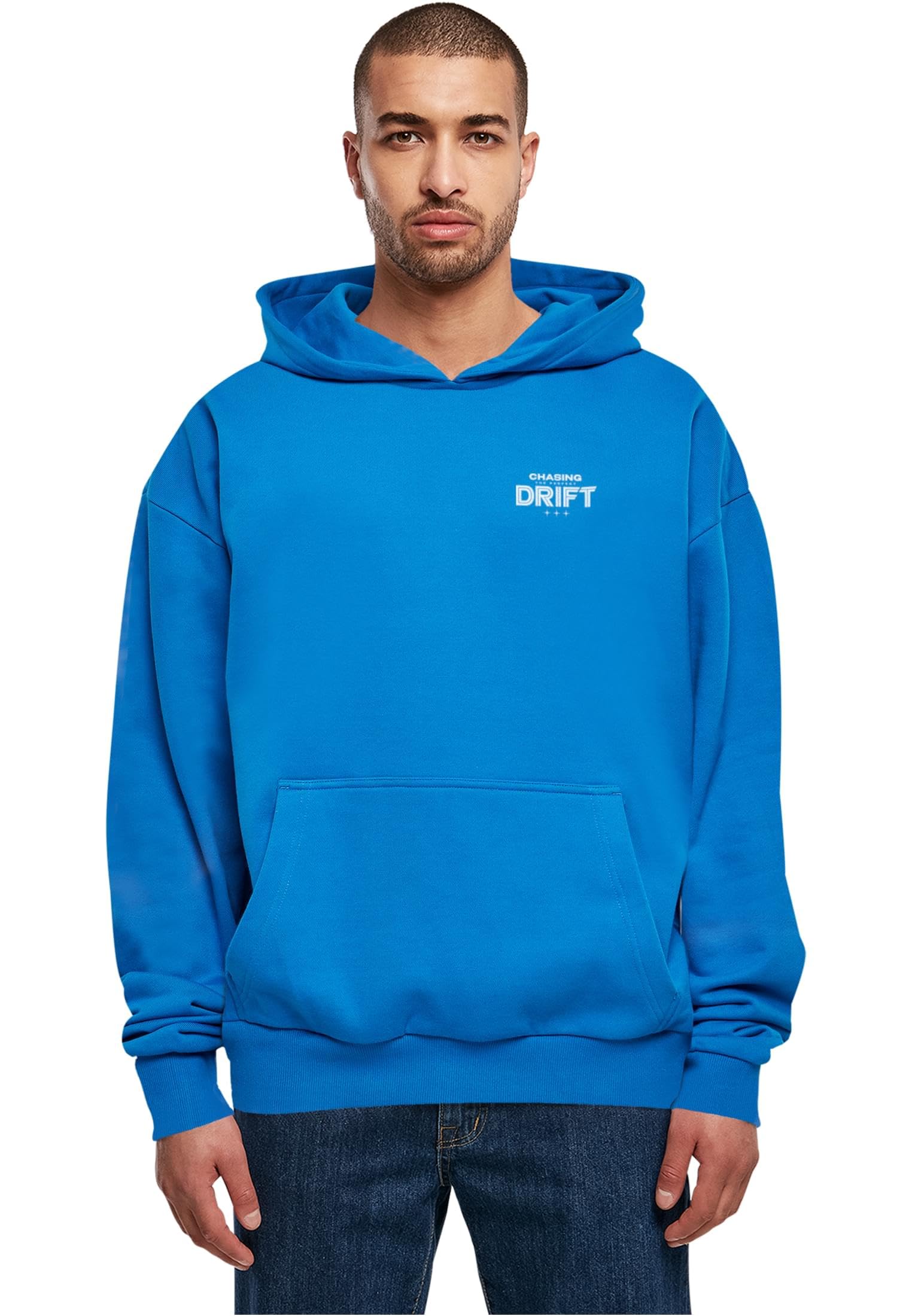 Mister Tee Męska bluza z kapturem The Perfect Drift Ultra Heavy Cotton Box Hoody – Oversize Hoodie z bawełny w stylu Streetwear ze sportowym nadrukiem z przodu i z tyłu