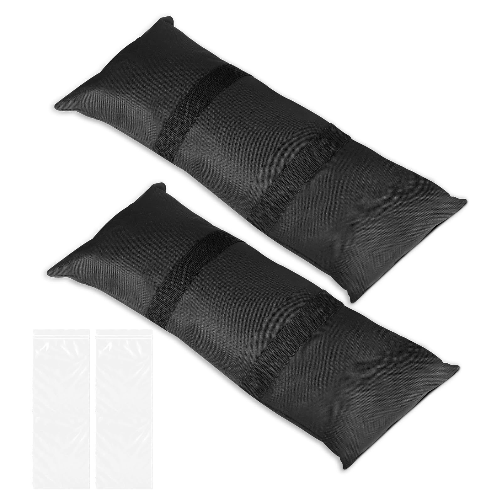 EXLECO 2 x Sand Fillable Floor Weights, 22 kg Each, Sandbag Weights for Parasol, Weighted Weights for Outdoor Sandbags, Weight Bag for Patio, Garden