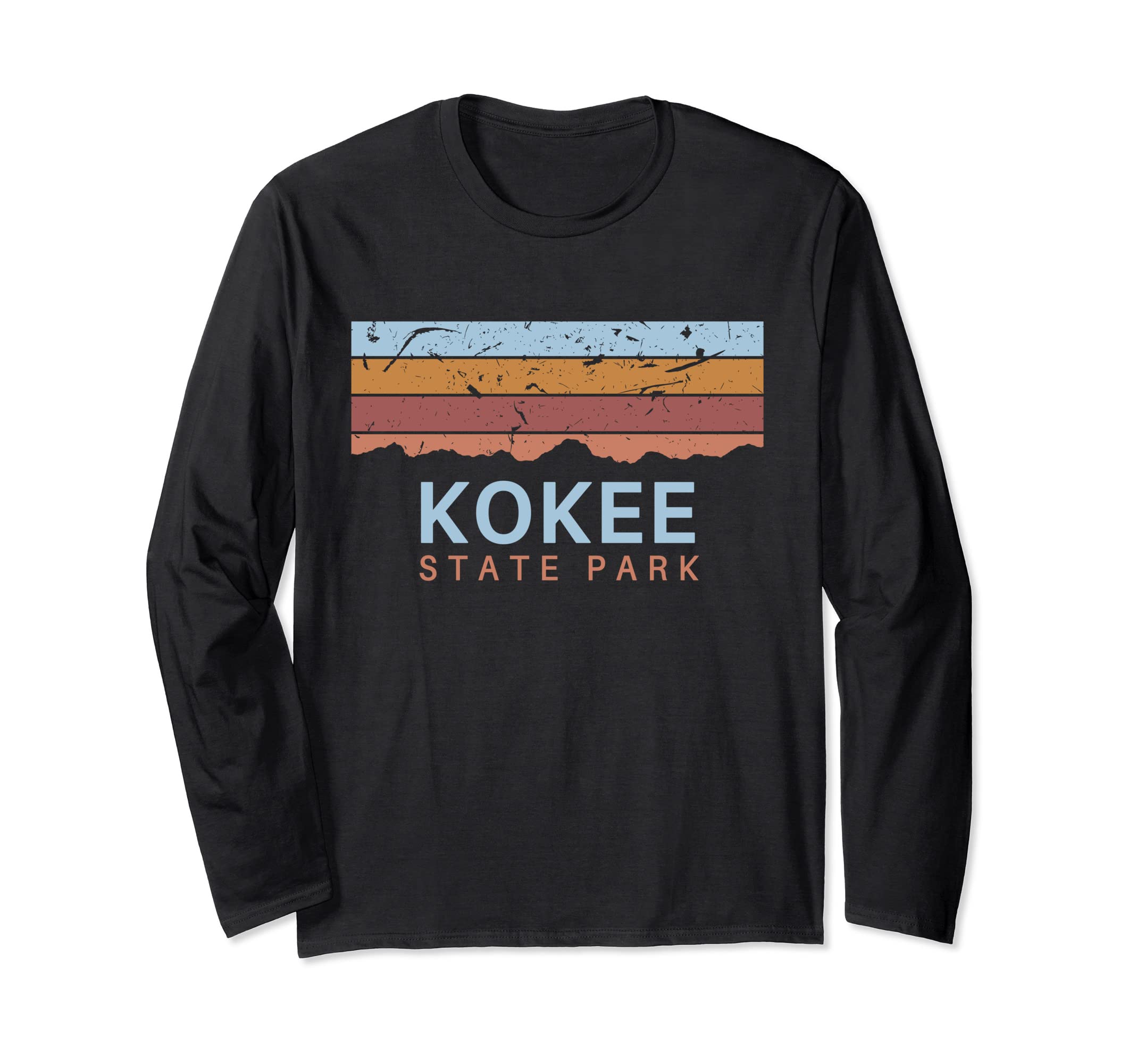 Kokee State Park Hawaii Retro Cool Long Sleeve T-Shirt