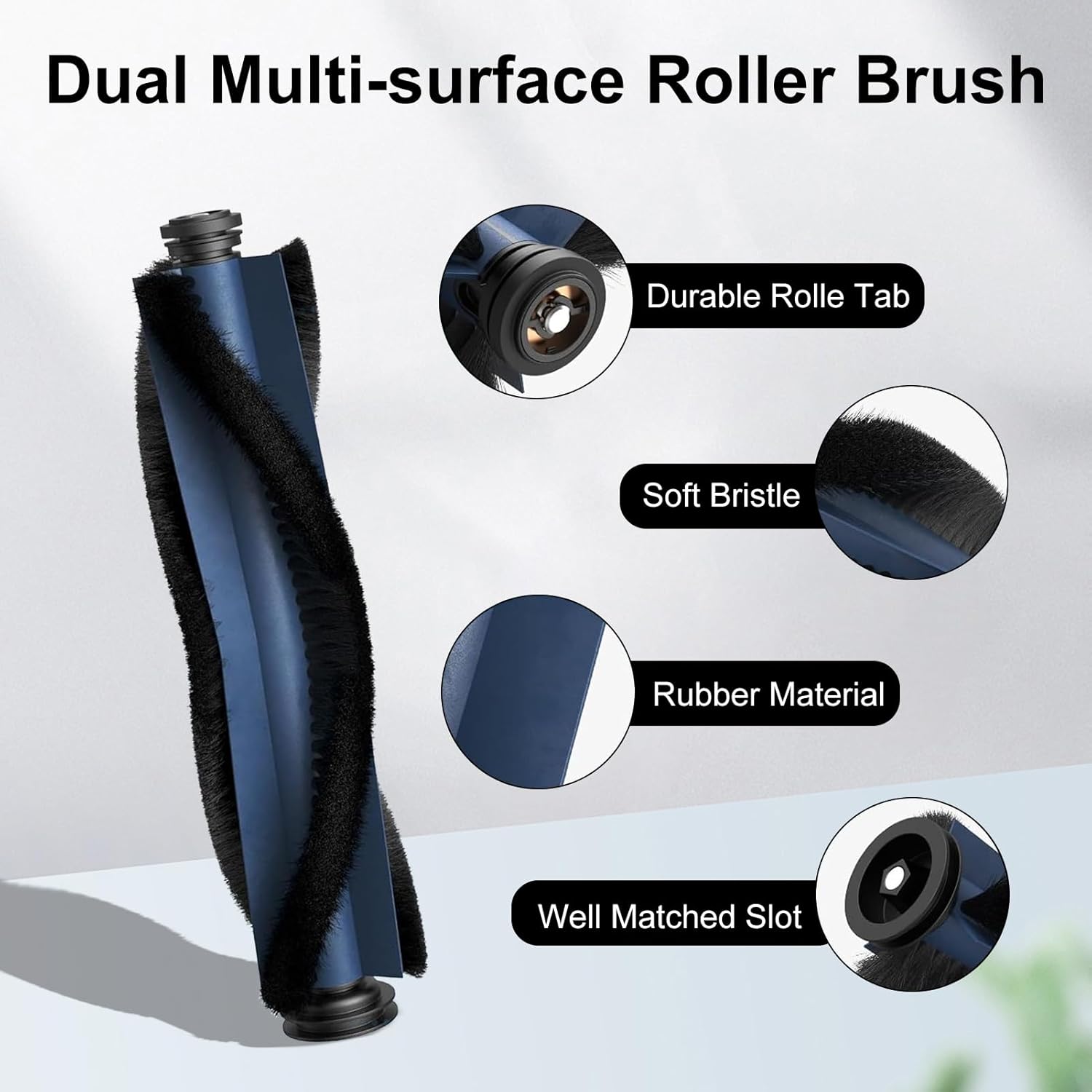 Chuancheng 16Pcs Vacuum Accessories Compatible with Eufy X10 Pro Omni Robot Vacuum, 1 Main Brush 4 Side Brush 2 Filter 4 Mop Cloth 4 Dust Bag 1 Cleaning Brush
