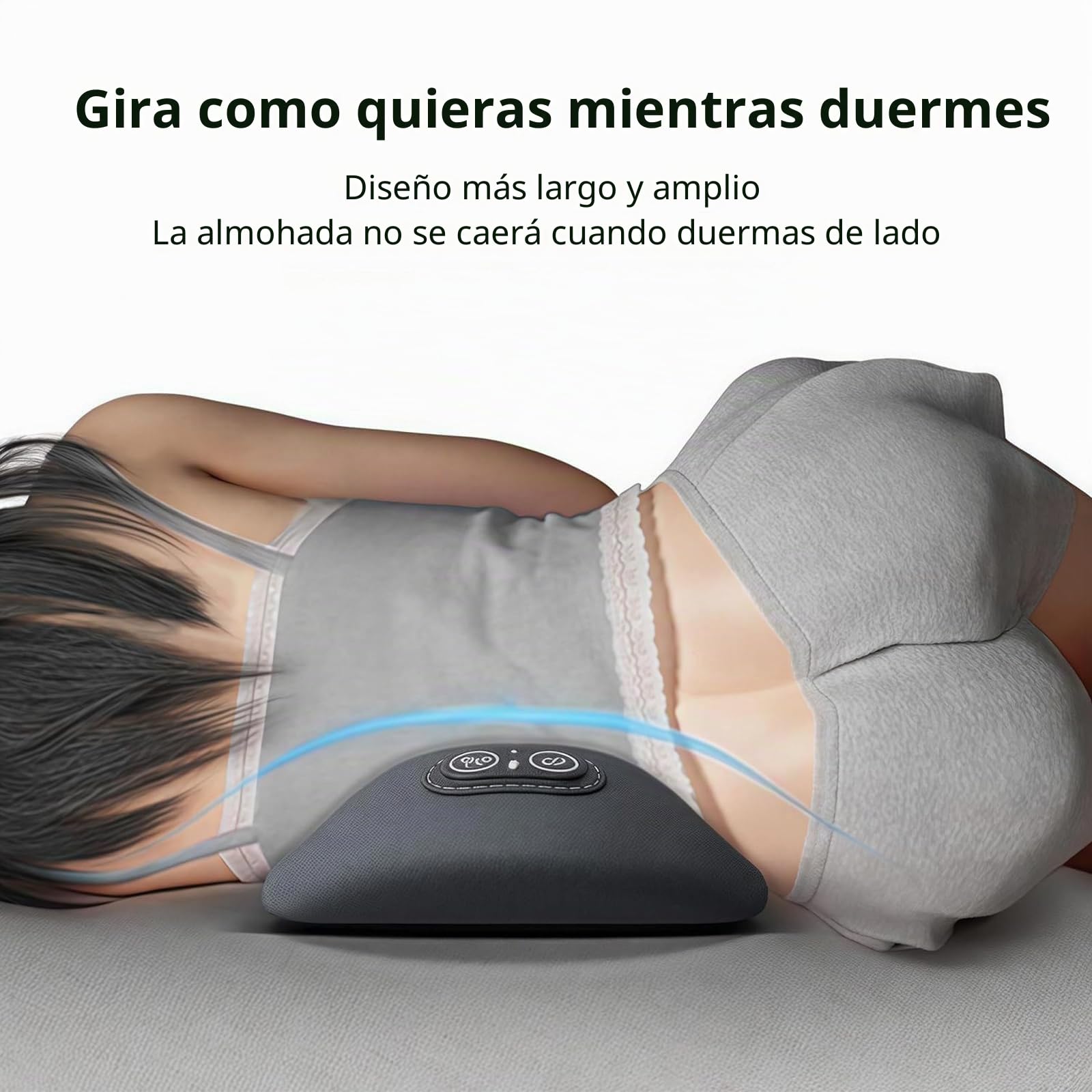 Prevalnt Theraback Masajeador de Espalda 3 en 1, Terapia de Espalda Theraback 3 en 1 (2026), Masajeador para Ciática de Triple Fusión con Tracción, Vibración y Calor para Espalda y Cuello (Black)