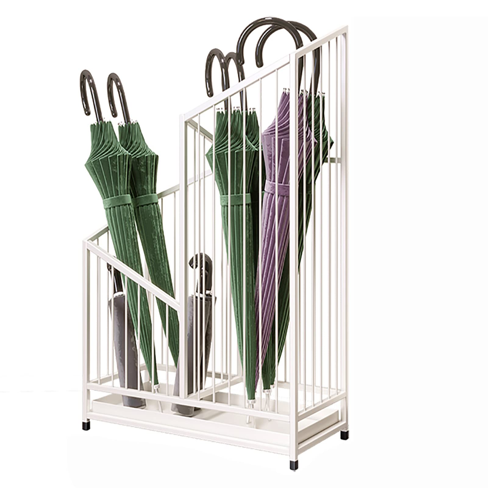 Porte-parapluies de rangement commercial avec trou de drainage pratique