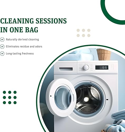 Miniatura 2 de Grab Green Cápsulas limpiadoras para lavadora, sin fragancia, 5 tabletas de limpieza