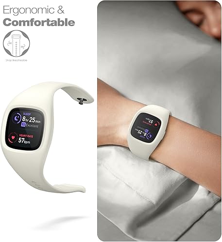 Miniatura 7 de SURITCH Correa compatible con Fitbit Versa 3Fitbit Sense con funda funda protectora de silicona suave con correa para pulseras deportivas para