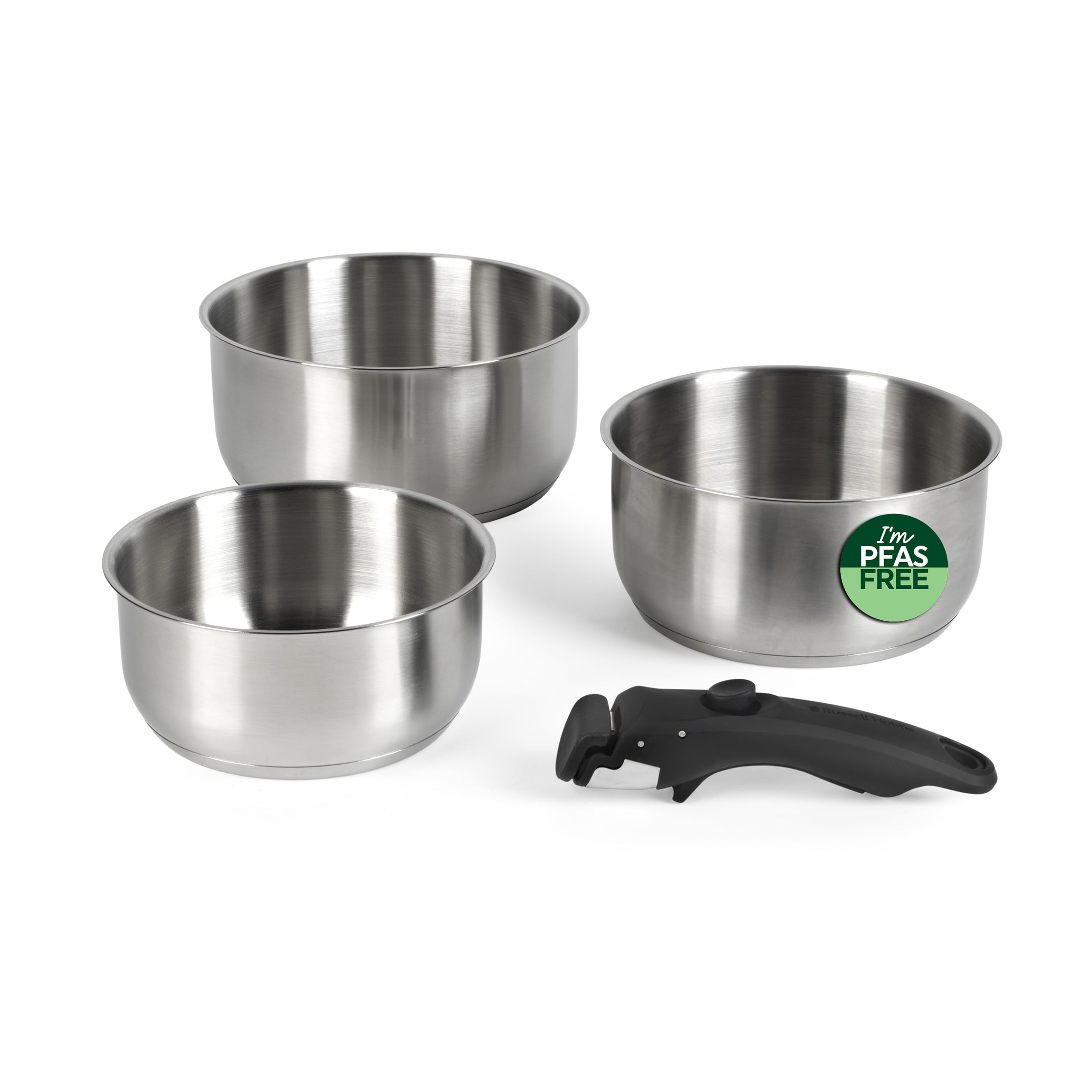 Casseroles en acier inoxydable Russell Hobbs pour une cuisine élégante