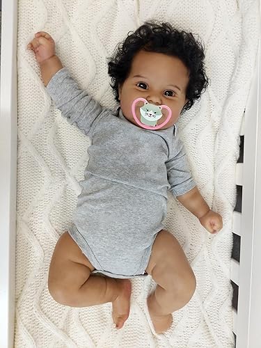 Miniatura 6 de Muñecas Reborn de 20 pulgadas para niños pequeños, con cara bonita y gruesa de fibra enraizada a mano, con aspecto real Bebes suave al tacto, muñeca