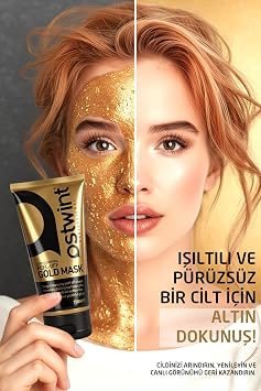 Ostwint Professional Exfoliating Gold Mask, Peelable Gold Mask 150 ml Illuminating, Revitalizing, Smoothing