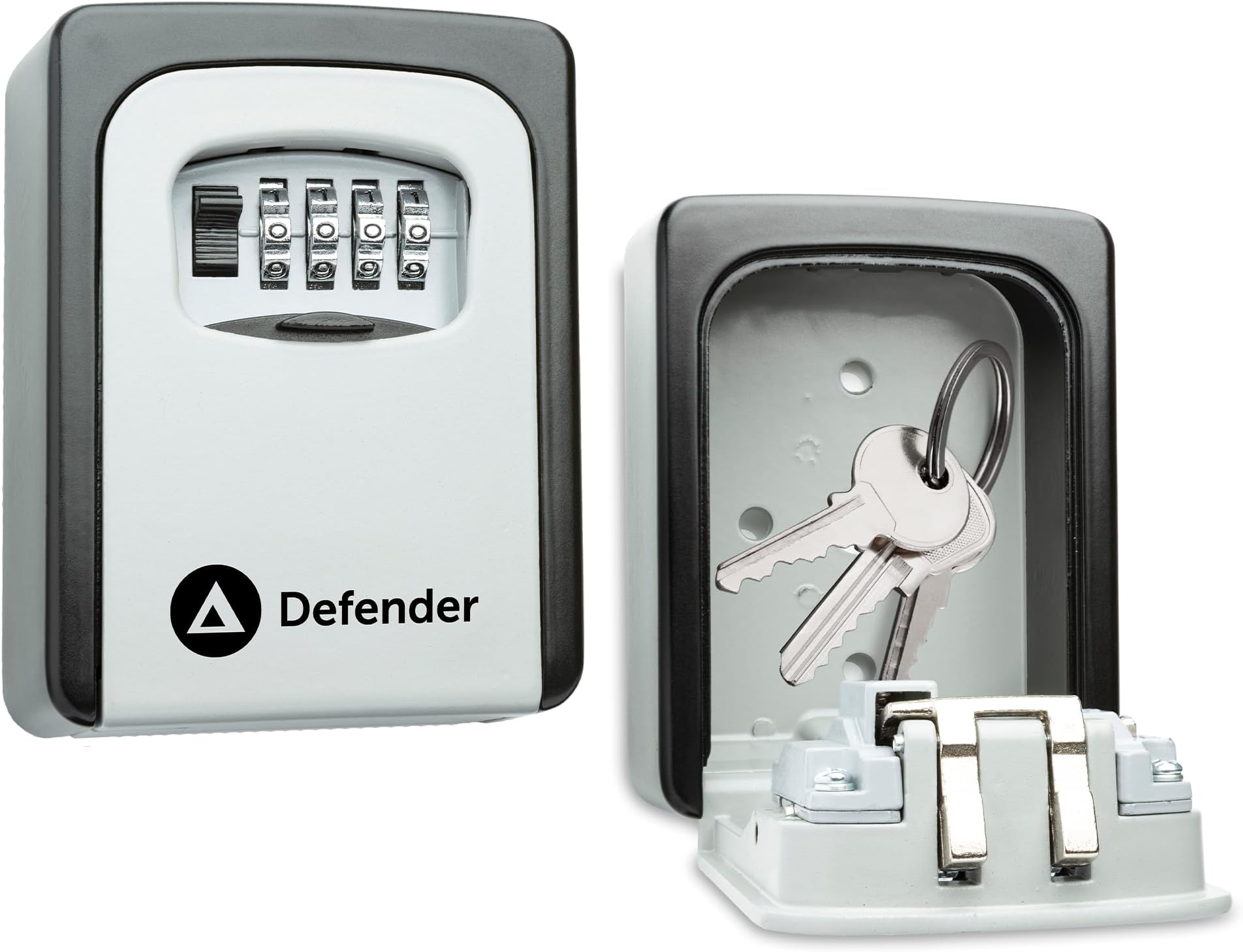 Combination Dial Key Safe - Outdoor Wall Mounted Waterproof Key Lock Box - Secure Combination Key Storage Cabinet with Free Fixing Kit for Home, Office & Airbnb