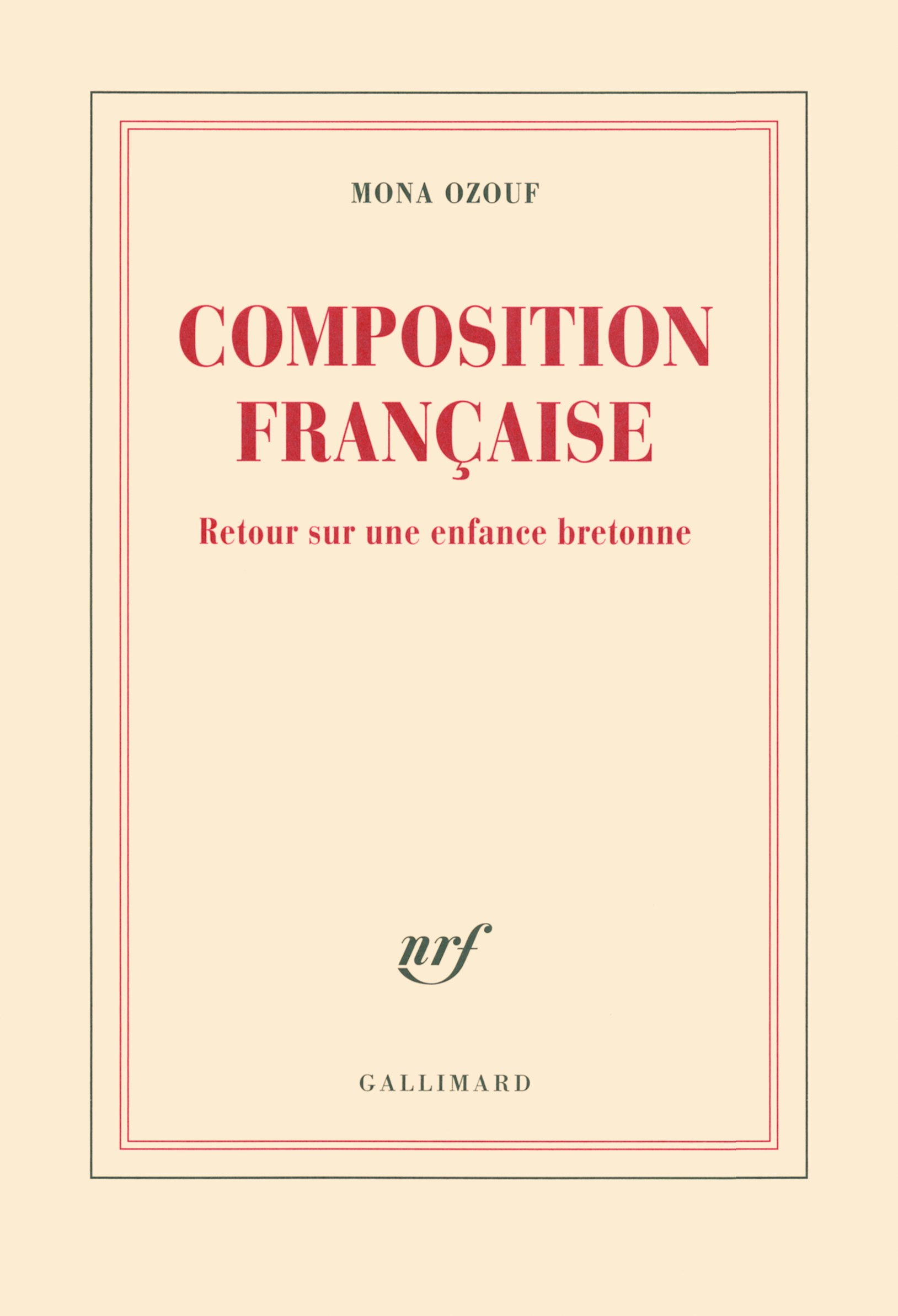 Composition française: Retour sur une enfance bretonne (Blanche)