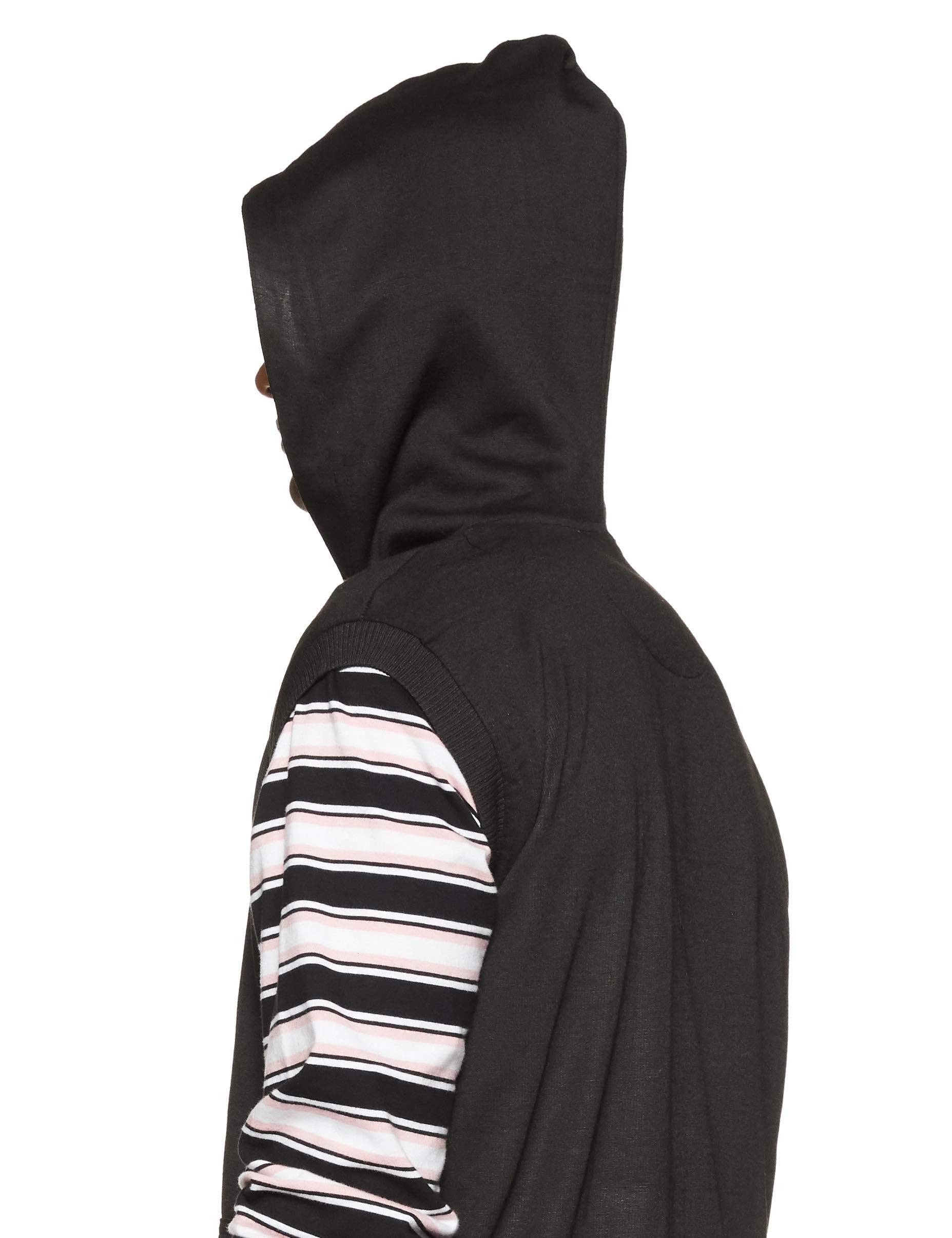 Teemoods Chaqueta con capucha sin mangas de algodón para hombre