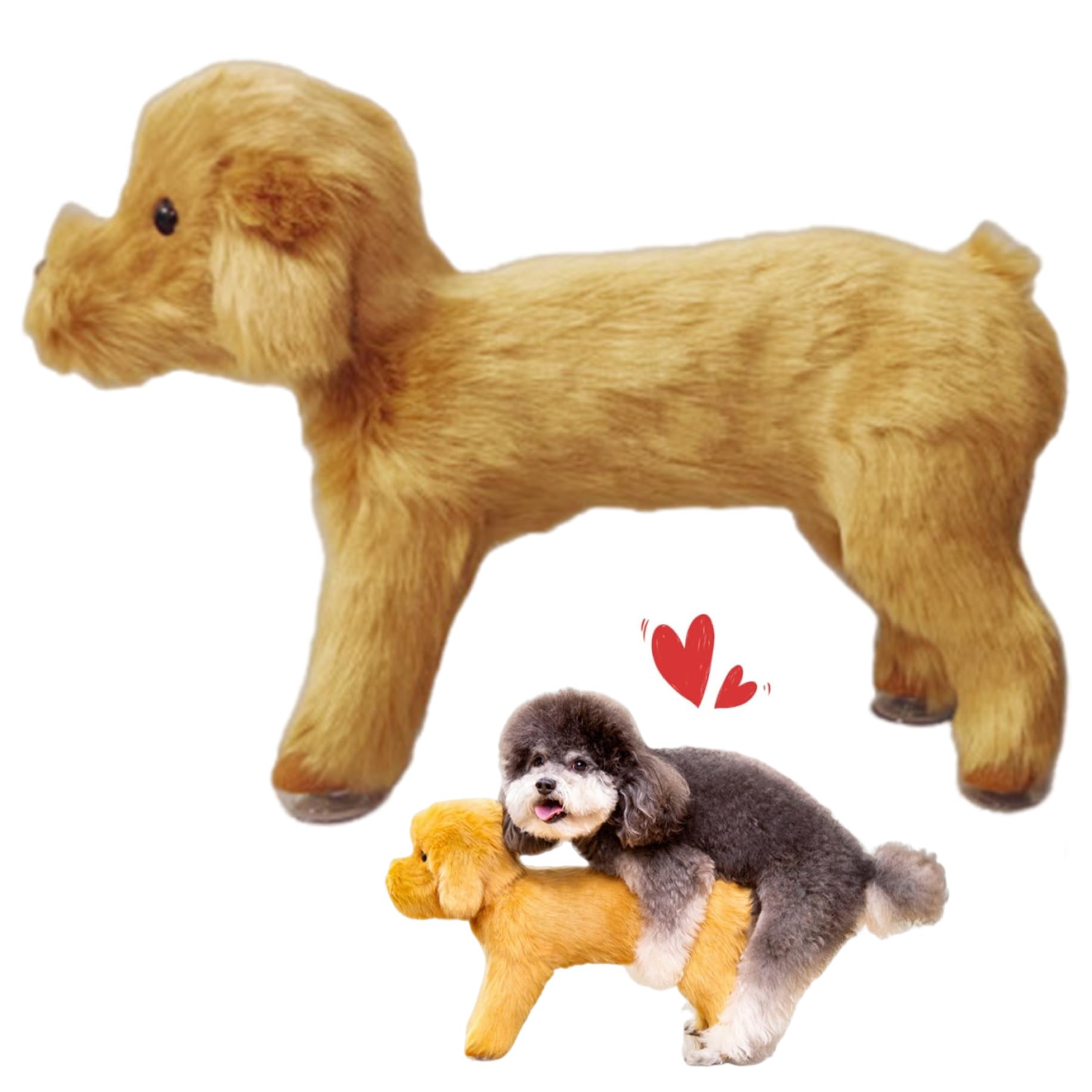 Juguetes interactivos para perros, juguete de apareamiento para perros, juguetes de silicona con ventosa, ventilación de estro para mascotas de simulación, interactivo lavable para pequeños, para abu