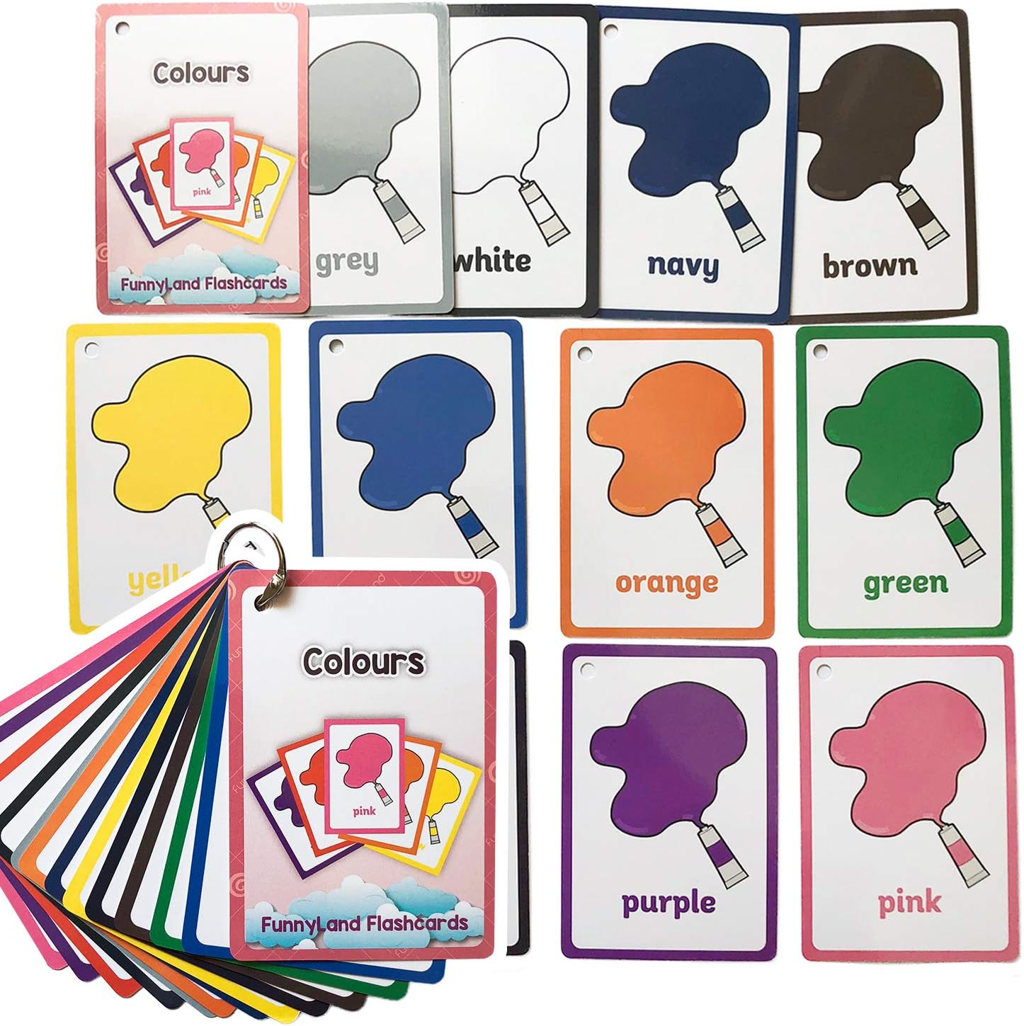 12PCS/Set Color Kids Gifts English Flash Cards Pocket Card Educational Learning Baby Toys for Children Pre-Kindergarten