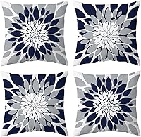 Vista 32 de Qahing Paquete de 4 fundas de almohada impermeables para exteriores de 16 x 16 pulgadas, fundas decorativas cuadradas de jardín para muebles