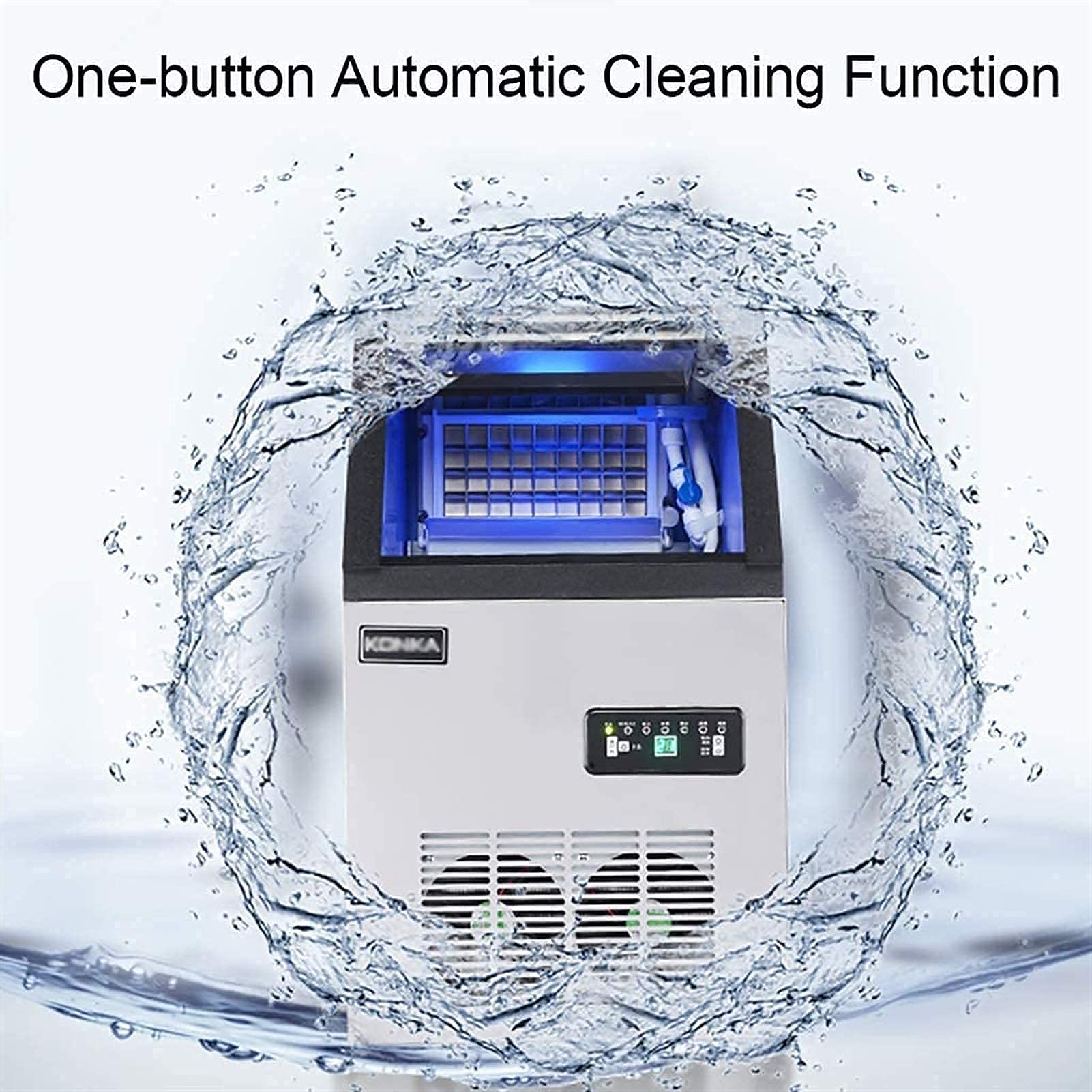 Amazon.co.jp: PULLEY 業務用製氷機、ビルトインステンレス製製氷機