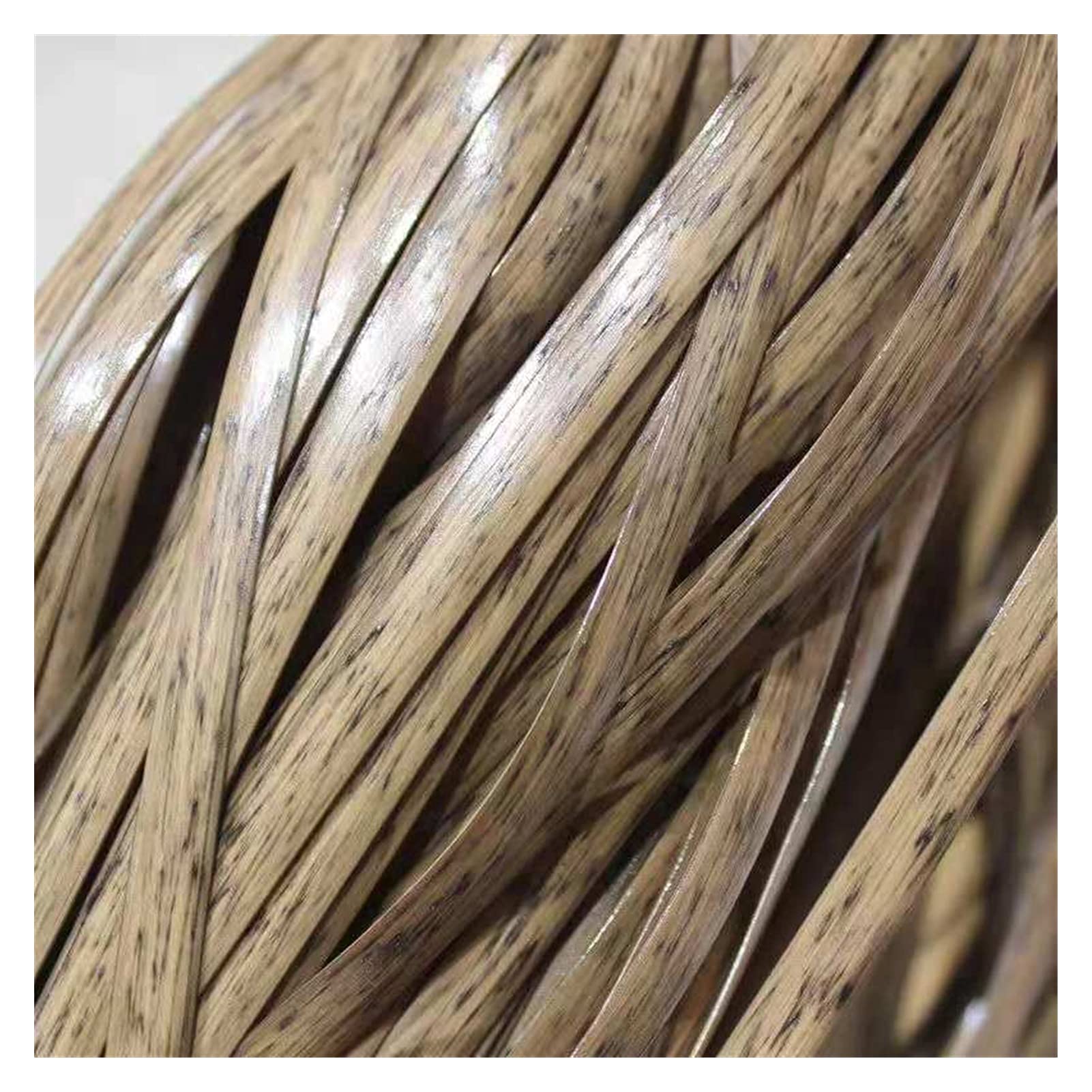 NURUGURE Plastic Rattan Wicker, PE Rattan Wicker Repair Material 3mm 500g Weaving Strip for DIY Chair