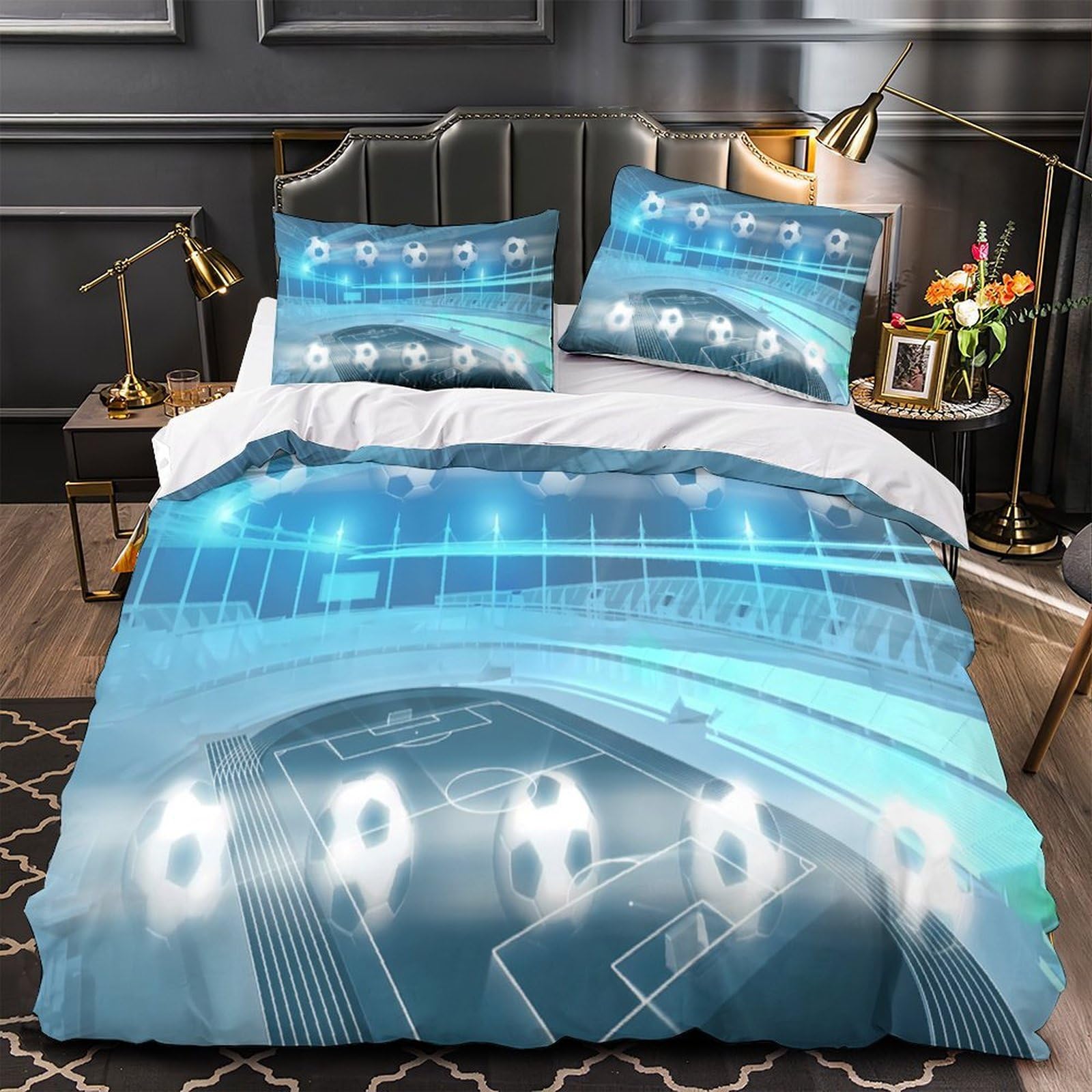 Parure de lit sommet de la montagne enneigée super king 260x220