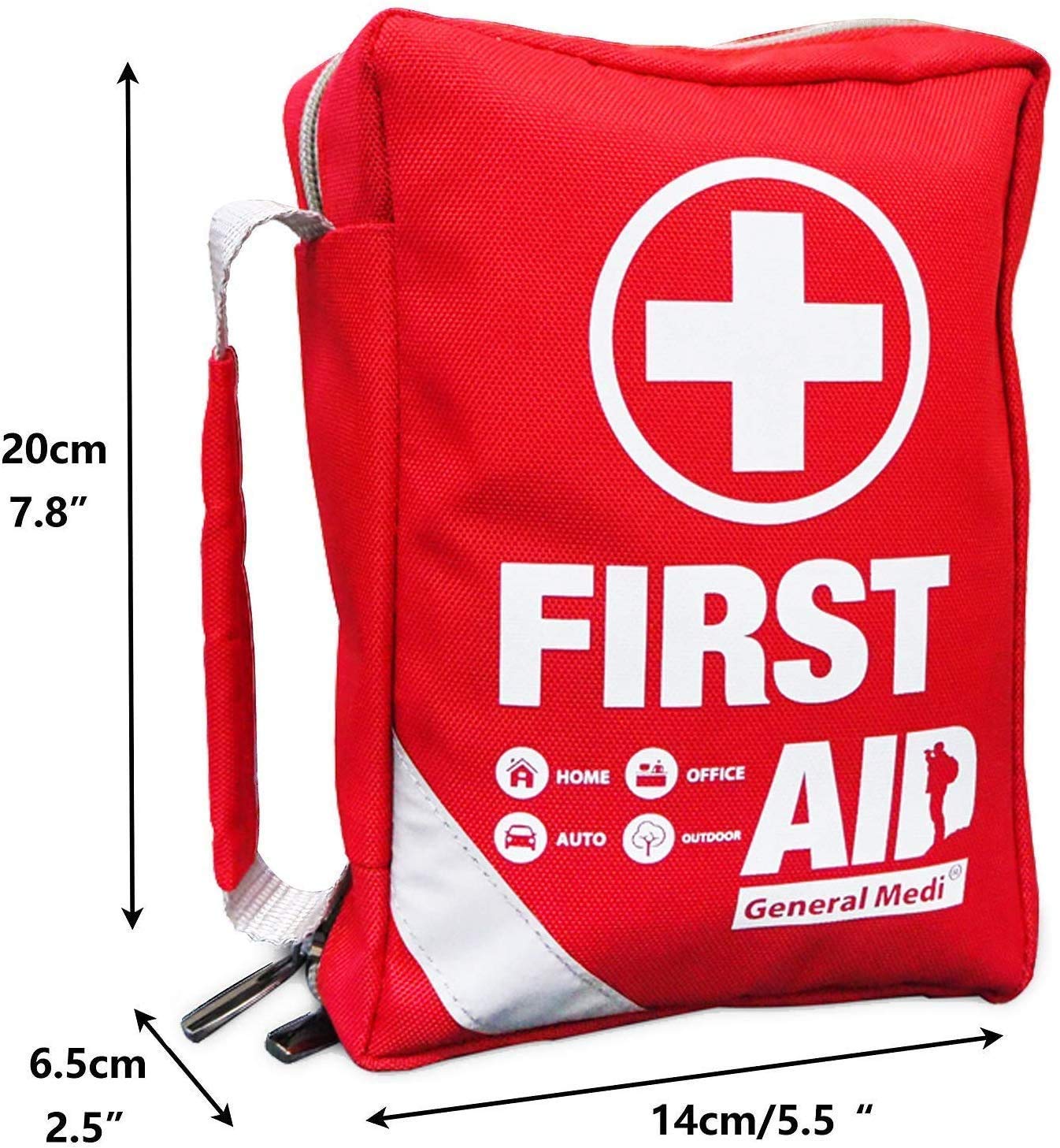 First Aid Kit Small Compact First Aid Kit Bag(175 Piece) Reflective