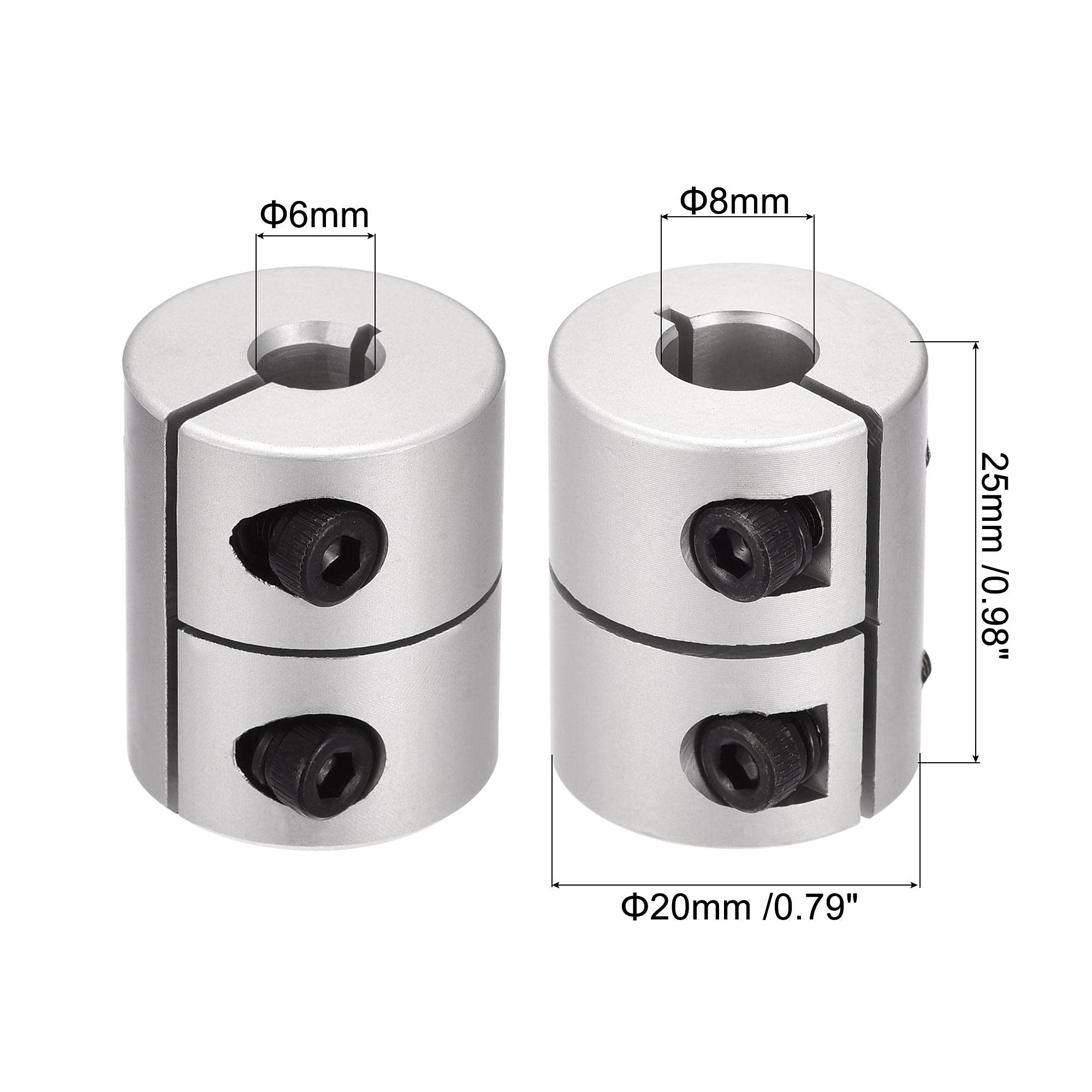 Sourcing Map 3mm To 6mm Shaft Coupling 25mm Length - View #8