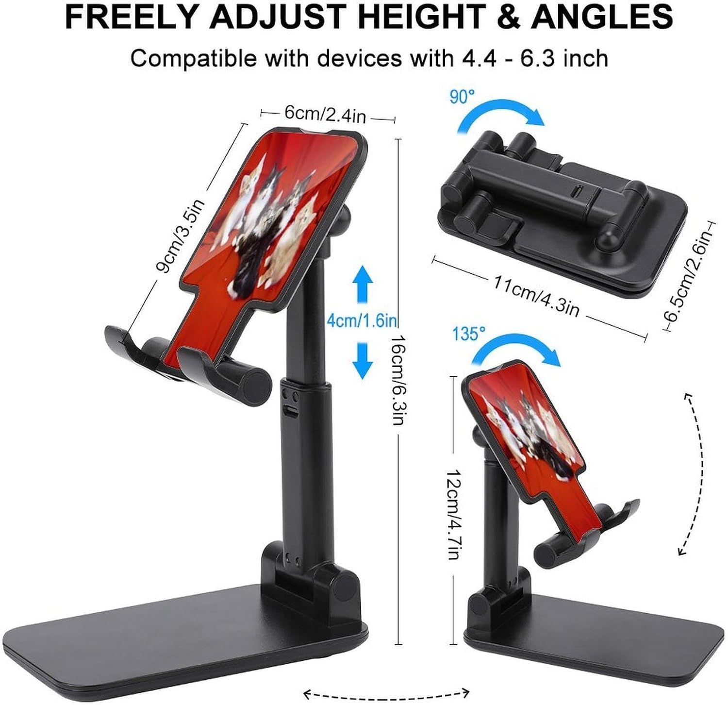 Cat Folding Cell Phone Stand for Desk image 2