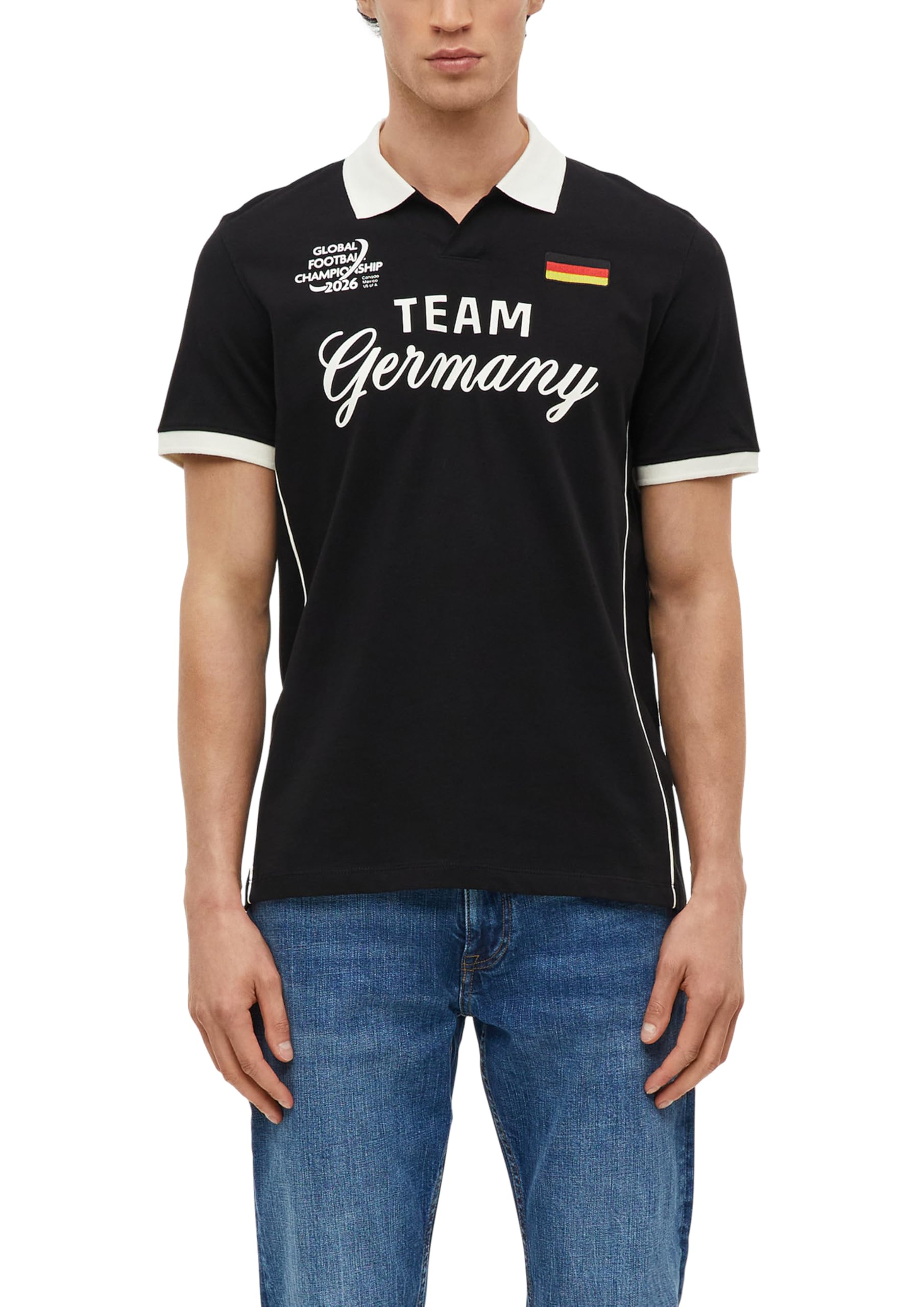s.Oliver Men's 2178754 Polo Shirt (Pack of 1), Black, XXL