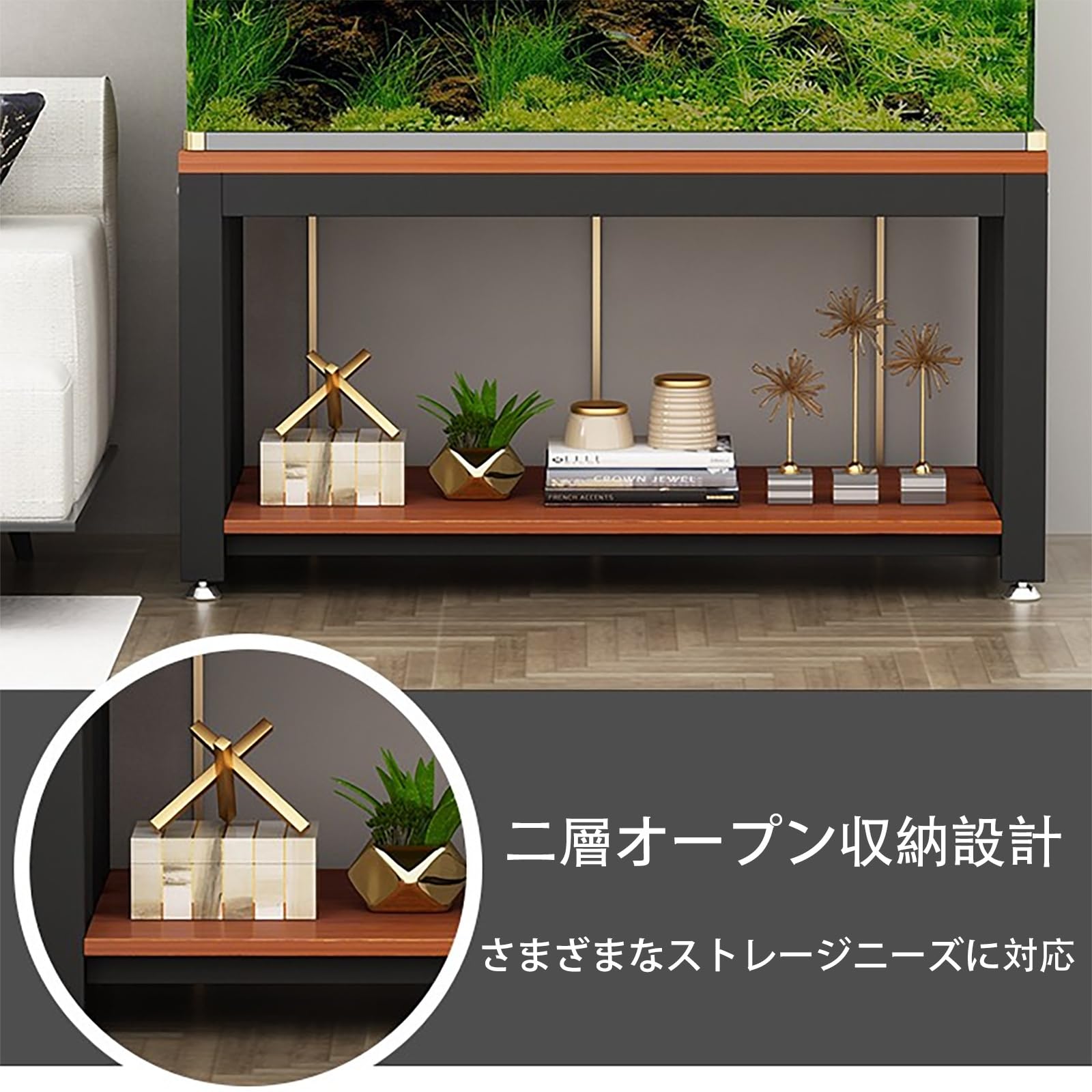 Amazon.co.jp: MIISAGS 水槽台 水槽置き台 水槽スタンド 長さ60/70/80
