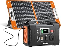 Vista 1 de Generador Solar Con Panel Solar Incluido, FF Flashfish Estación de Energía Portátil de 200W+Panel Solar de 60W (Salida DC/USB-A/USB-C), Kit