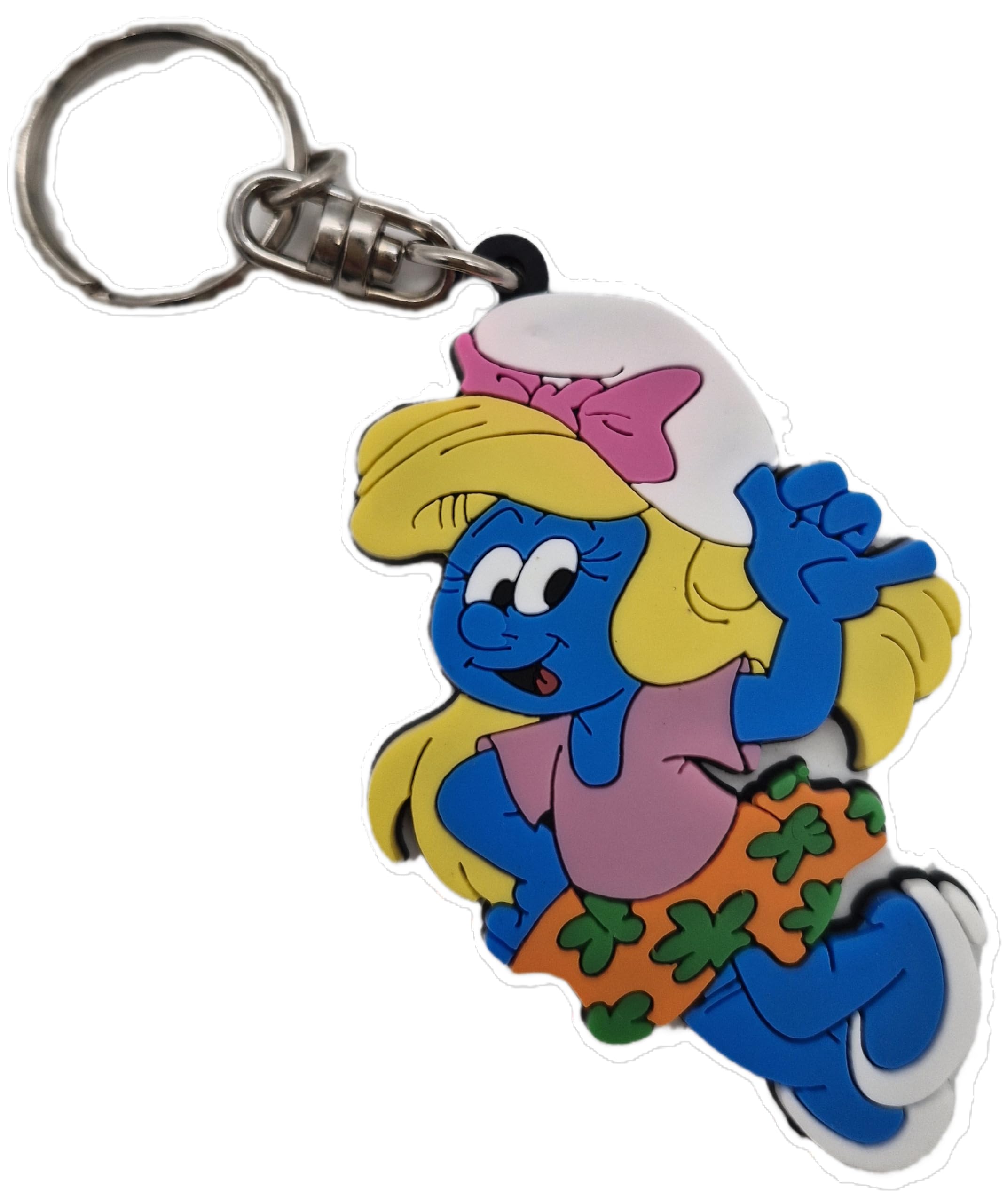SCHLEICH Disco Smurfette Keyring, Blue, white, pink, yellow, orange, green, ‎2 x 3 x 5 cm; 20 Gramm