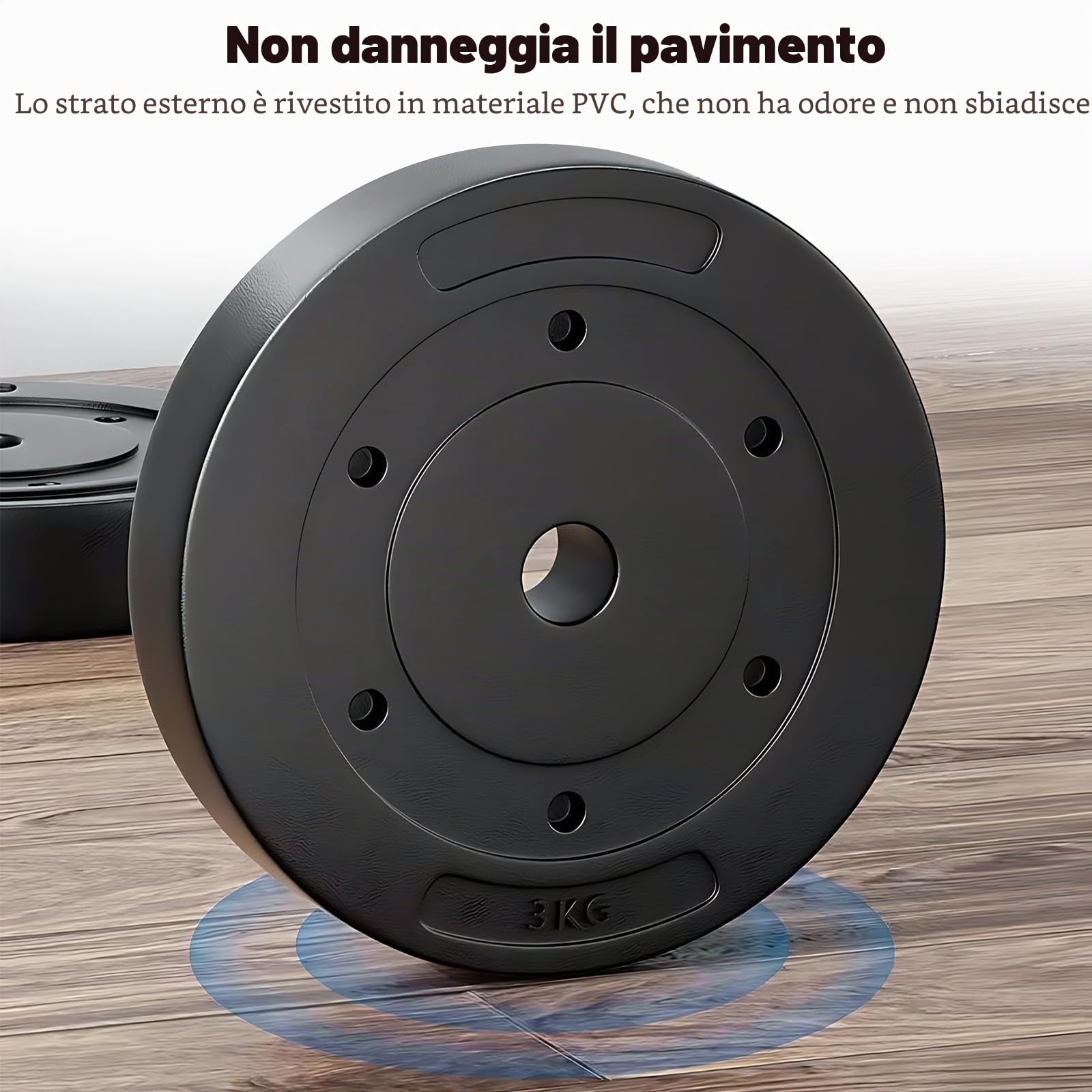 Set di manubri da 20 kg, bilancieri regolabili con connettore, set da palestra per uomini e donne