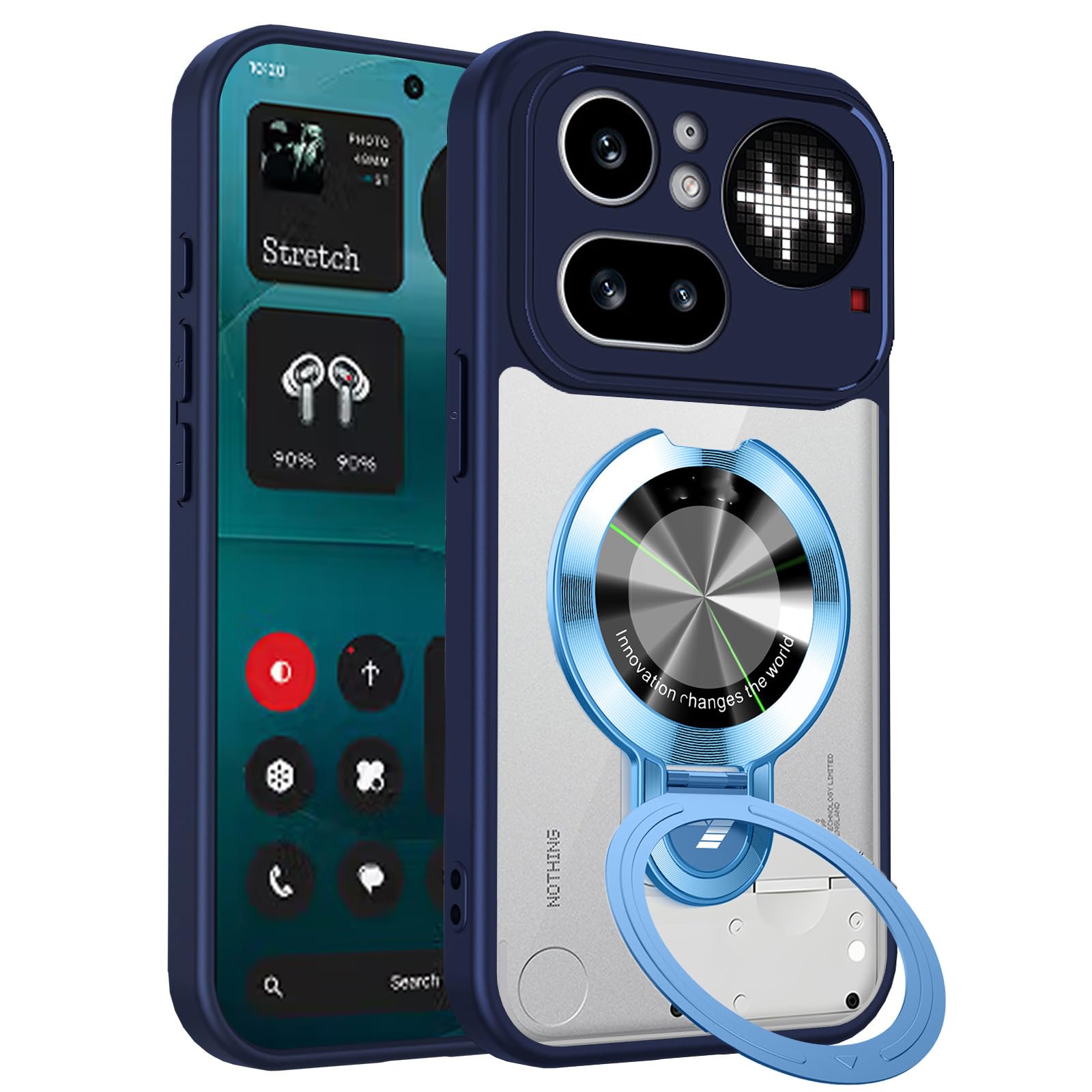 Amazon.co.jp: Lzzox for Nothing Phone 4a Pro ケース キックスタンド