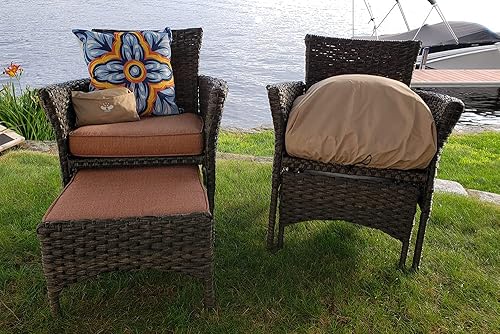 Miniatura 3 de UpBloom - Fundas de cojín de asiento impermeables - Rápido encendidoapagado para un fácil almacenamiento, silla ligera al aire libre, lavable para