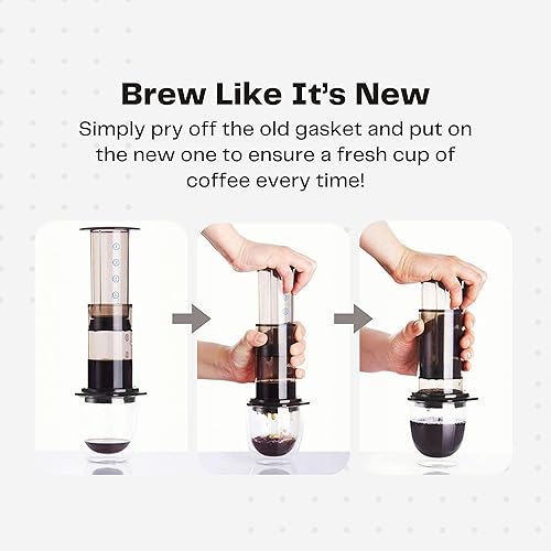 Miniatura 5 de Sello de émbolo de repuesto, compatible con cafetera y cafetera espresso AeroPress®